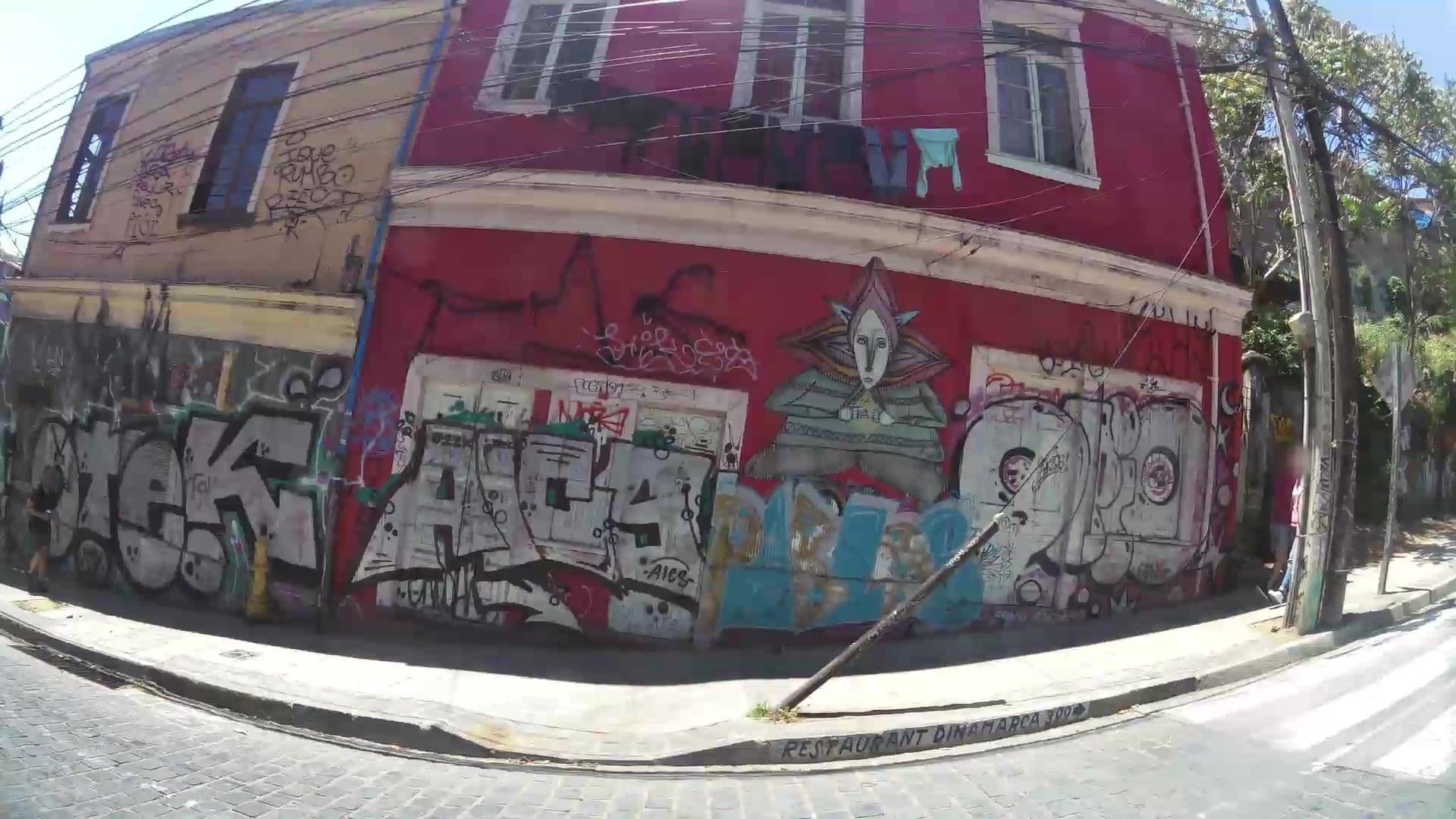 Street view near Hostal Valpo No Se Vende, Valparaíso — © kaartcam (CC BY-SA · Mapillary)