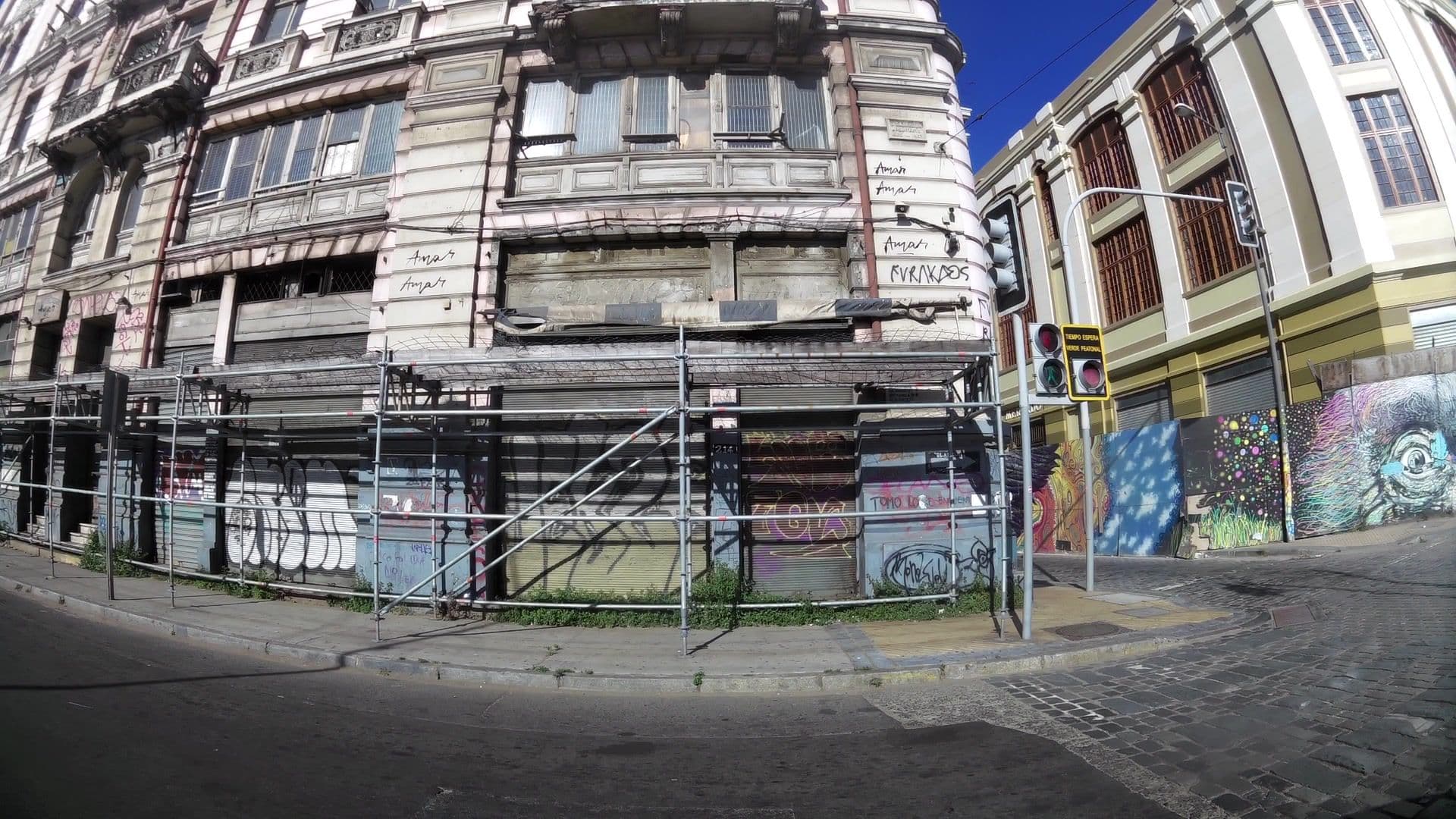 Street view near Flor del Puerto Hostel, Valparaíso — © kaartcam (CC BY-SA · Mapillary)
