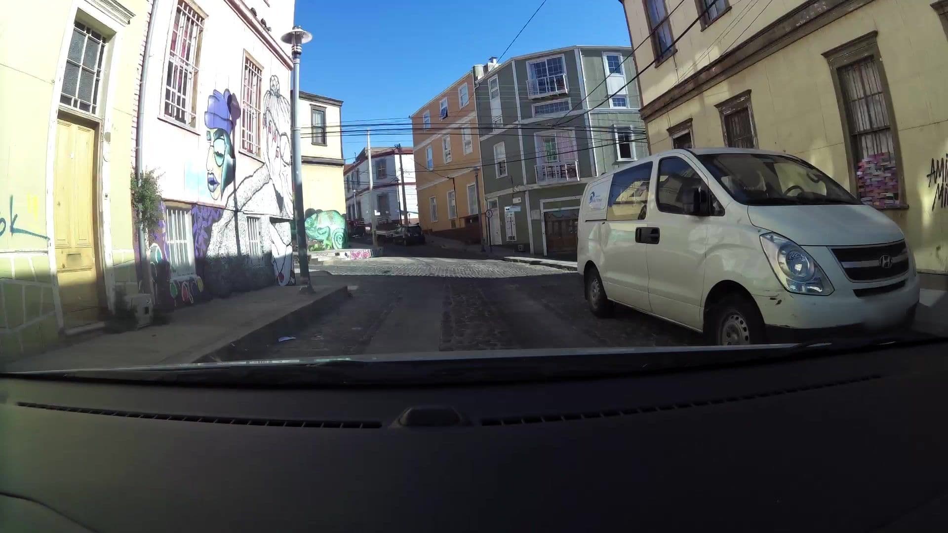 Street view near ValposHostel, Valparaíso — © kaartcam (CC BY-SA · Mapillary)