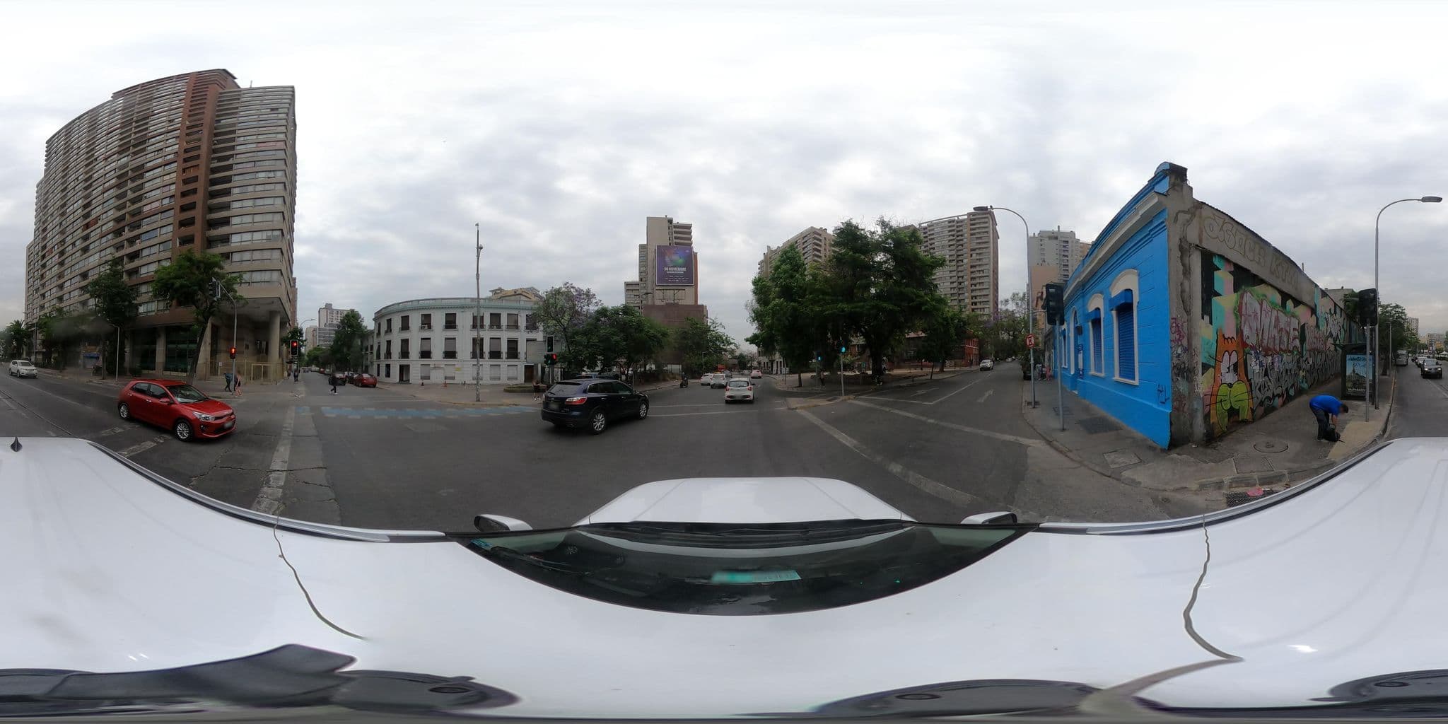 Street view near Motel san Francisco 22, Santiago — © kaart_360 (CC BY-SA · Mapillary)