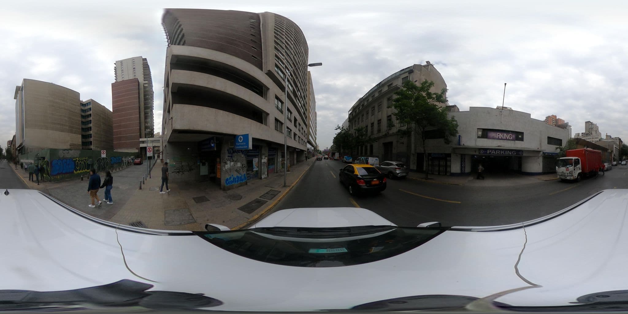 Street view near RQ Central Suites, Santiago — © kaart_360 (CC BY-SA · Mapillary)