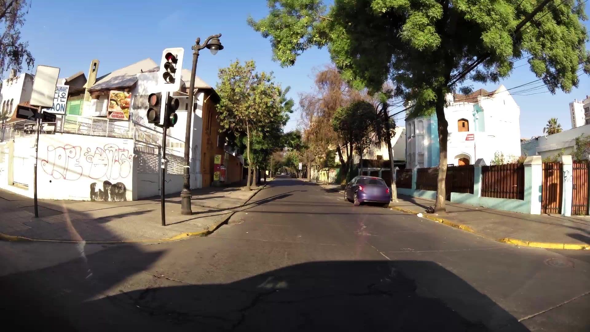 Street view near Bellas Artes Hostel, Santiago — © kaartcam (CC BY-SA · Mapillary)
