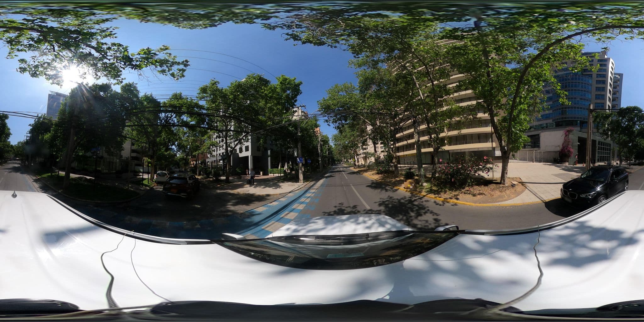 Street view near La Dehesa House, Ñuñoa — © kaart_360 (CC BY-SA · Mapillary)
