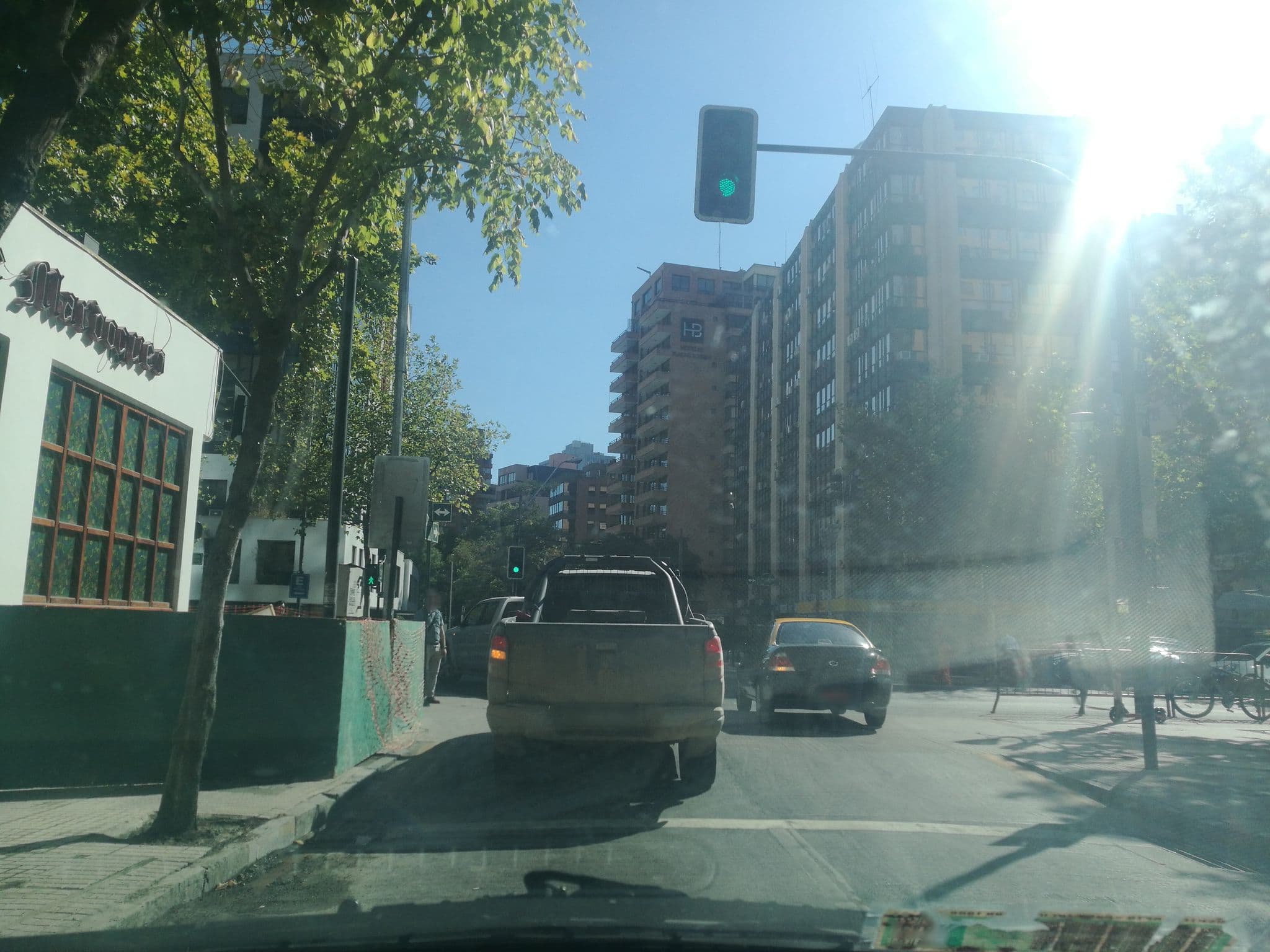Street view near Amg Apartments San Sebastian, Ñuñoa — © pmiranda (CC BY-SA · Mapillary)