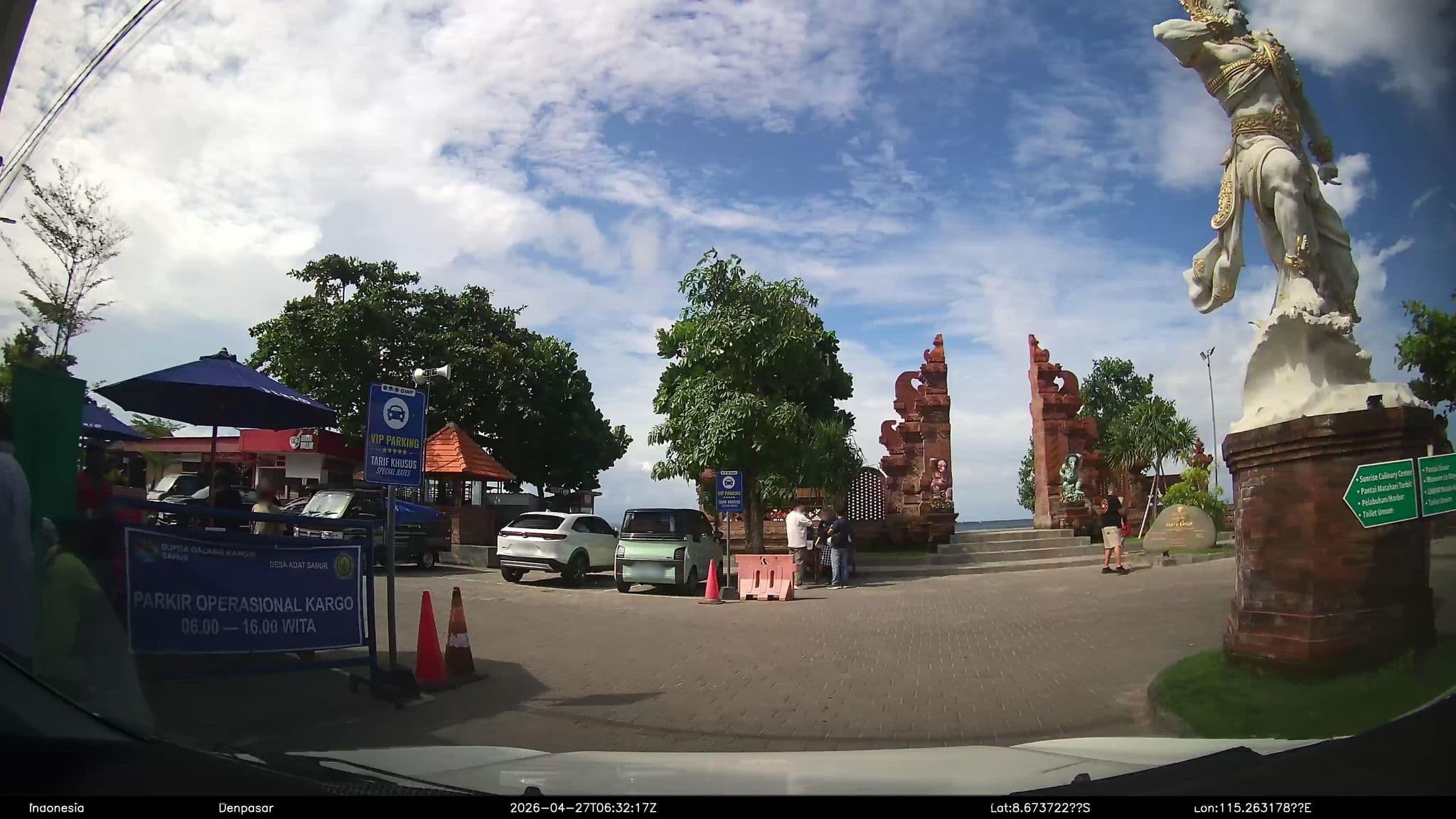Street view near Amanda Beach, Sanur
