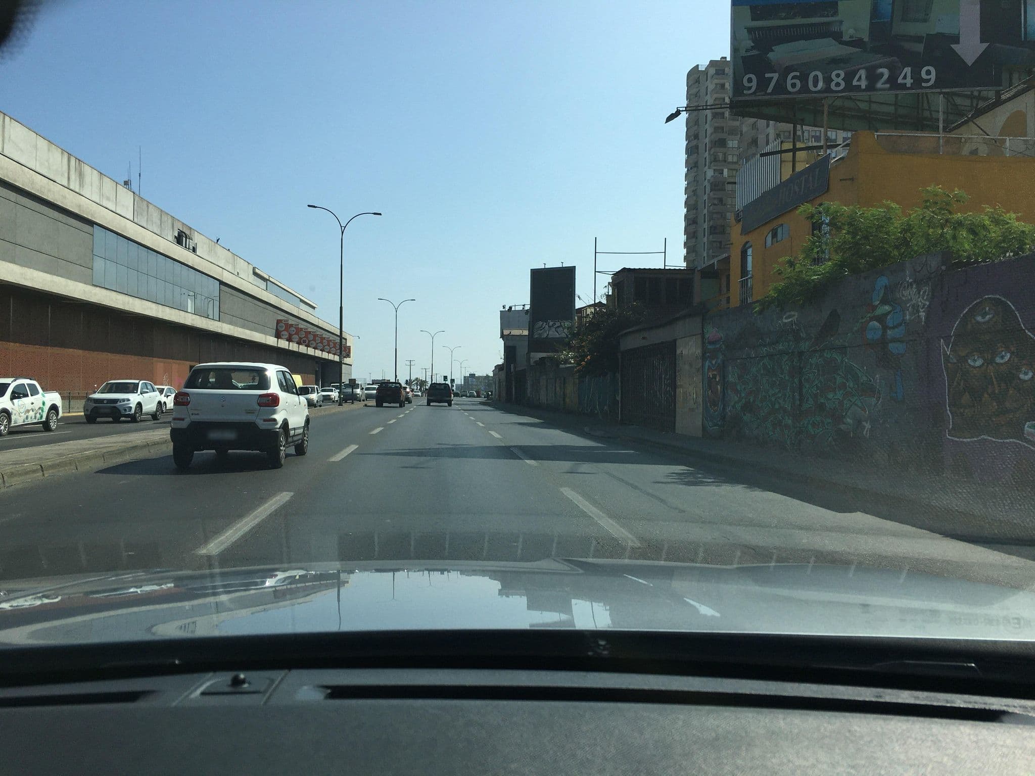Street view near Herbesuite Hotel, Antofagasta — © ariellopez (CC BY-SA · Mapillary)