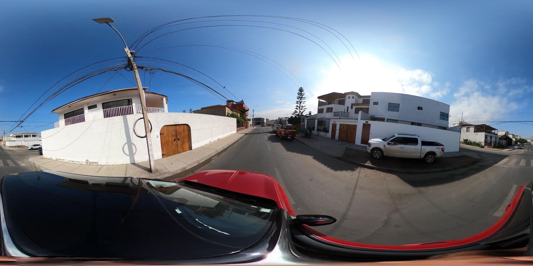 Street view near Hostal Cruz del Pacífico, Antofagasta — © Gduran (CC BY-SA · Mapillary)