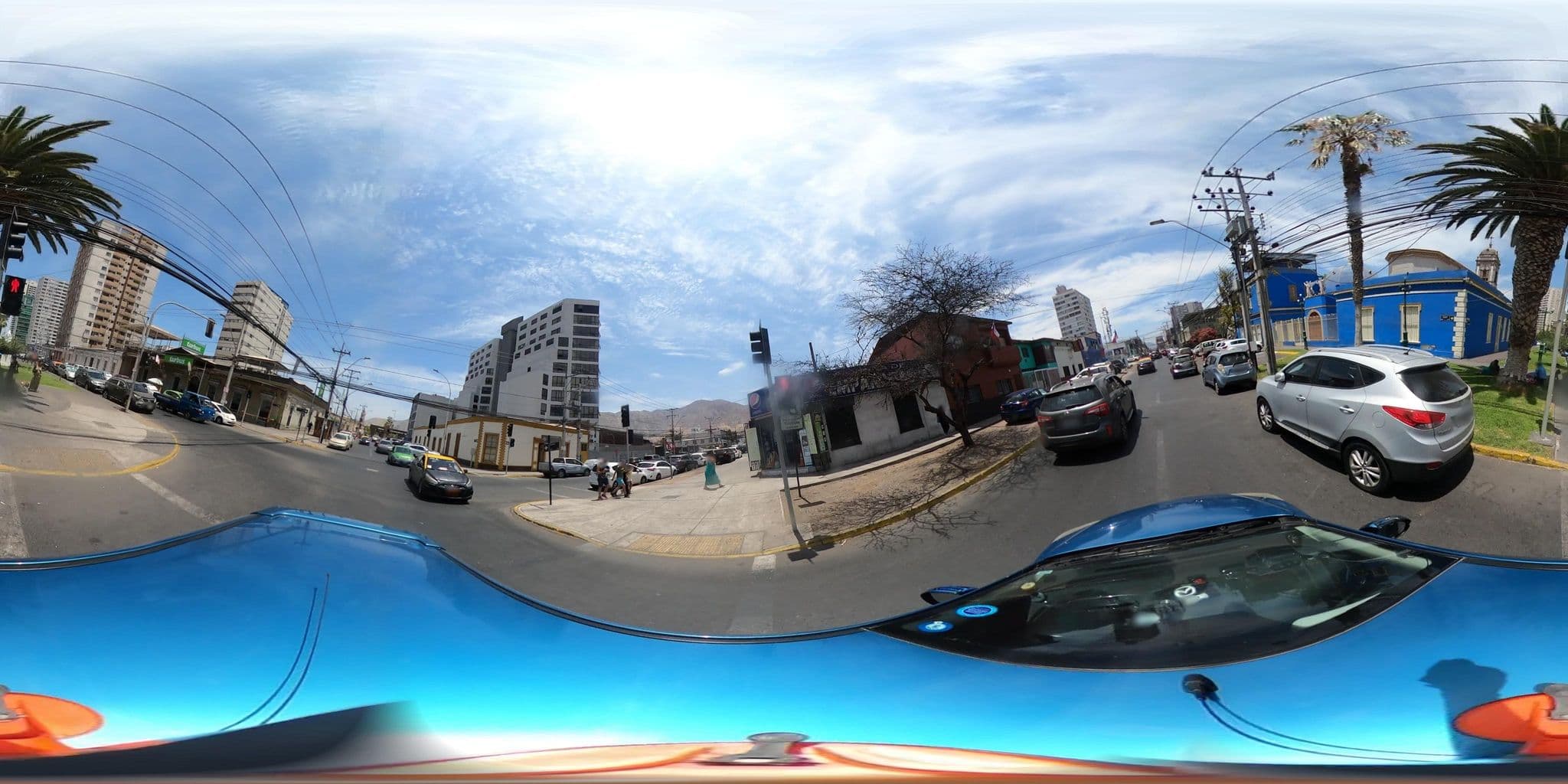 Street view near Hotel Tikoo, Iquique — © SolutivaSistemas (CC BY-SA · Mapillary)