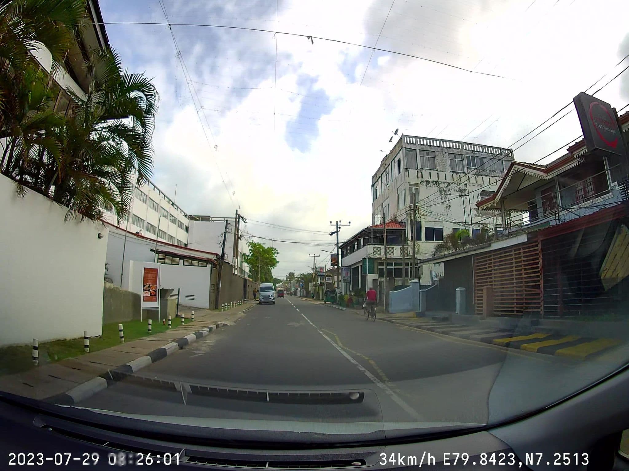 Street view near Sky Beach Hotel, Negombo — © sahanbsb (CC BY-SA · Mapillary)