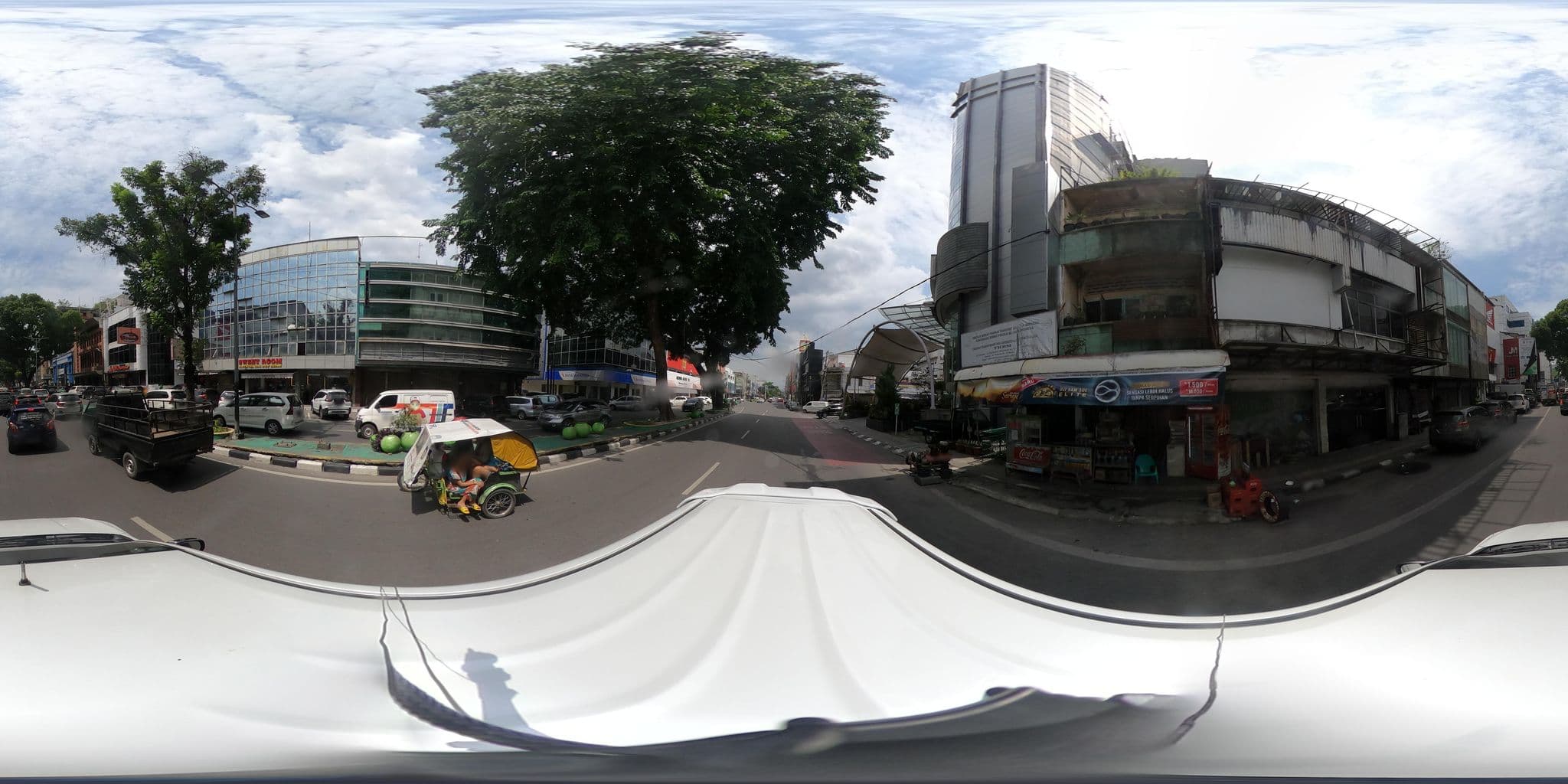 Street view near Hermes, Medan