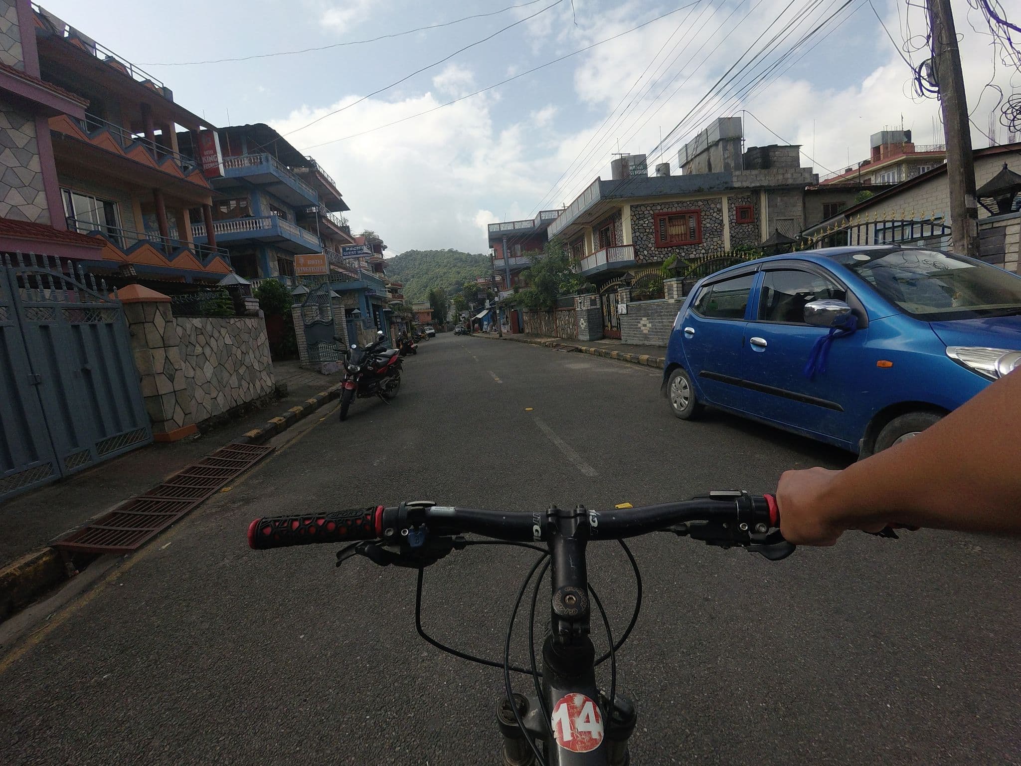 Street view near Hotel Elegant, Pokhara — © GOwin (CC BY-SA · Mapillary)