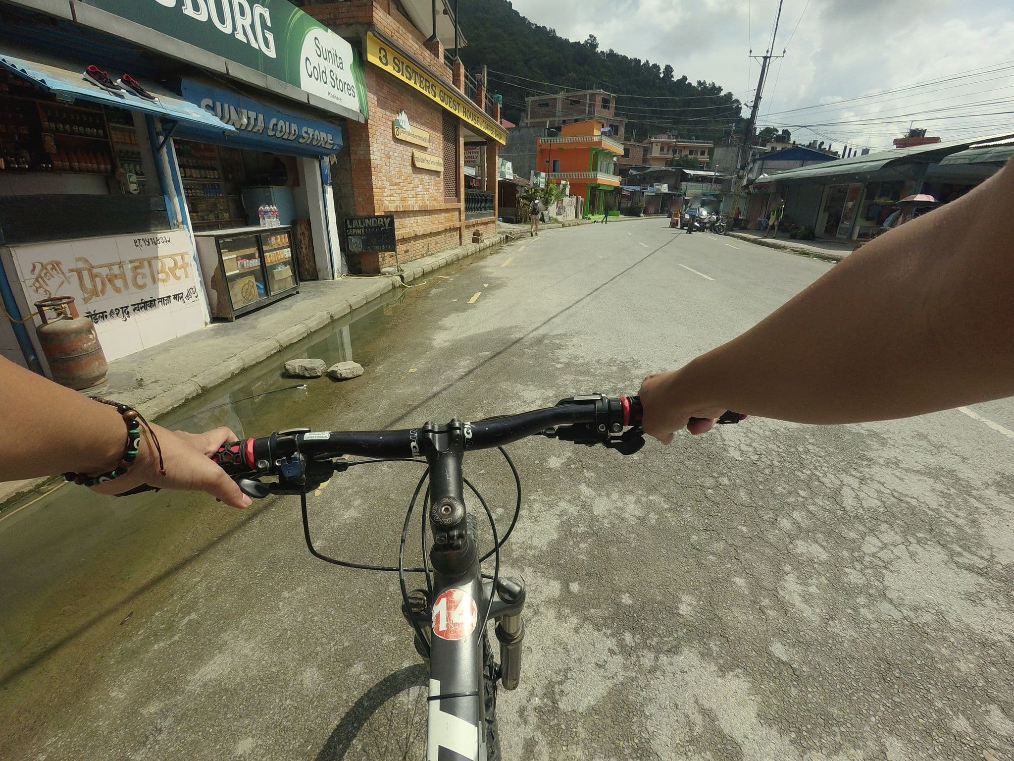 Street view near Chhetri sisters guest house and restaurant, Pokhara — © GOwin (CC BY-SA · Mapillary)