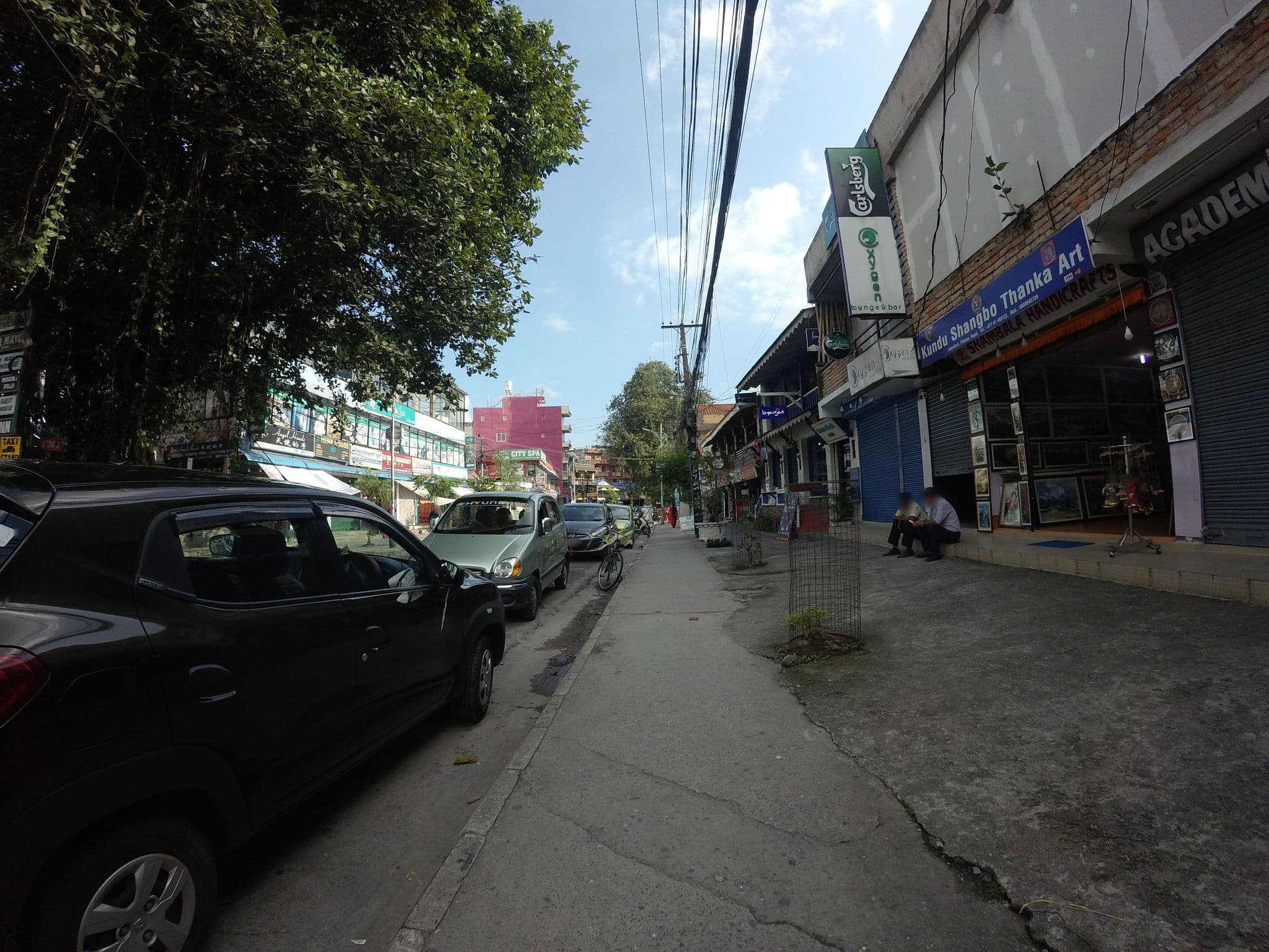 Street view near Hotel Meera, Pokhara — © GOwin (CC BY-SA · Mapillary)