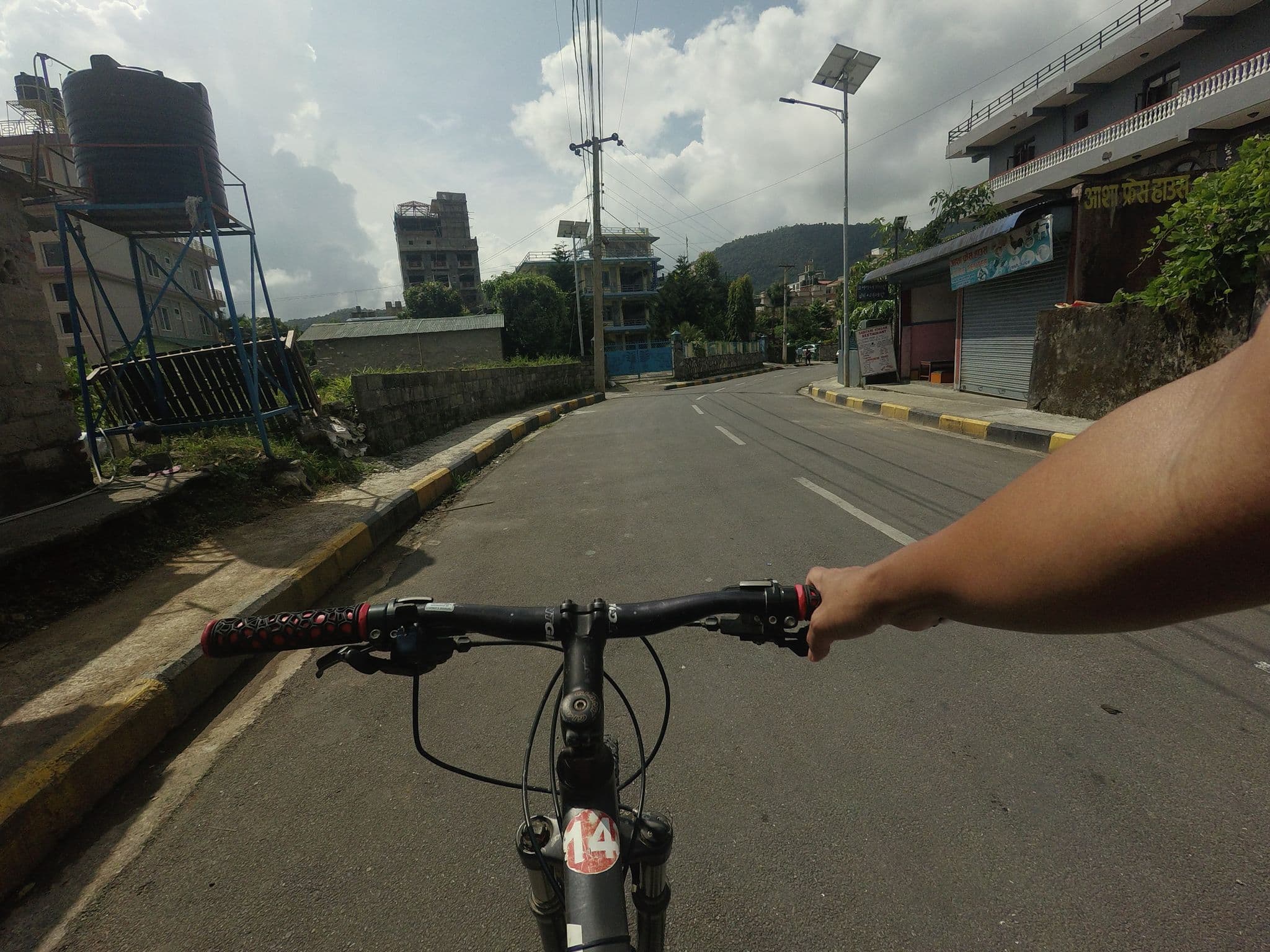 Street view near Hotel Blossom, Pokhara — © GOwin (CC BY-SA · Mapillary)