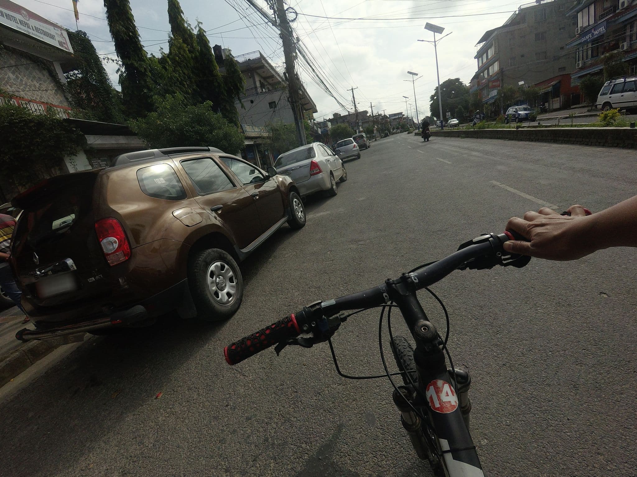 Street view near Hotel Nepal & Restaurant with Thakali Kitchen, Pokhara — © GOwin (CC BY-SA · Mapillary)