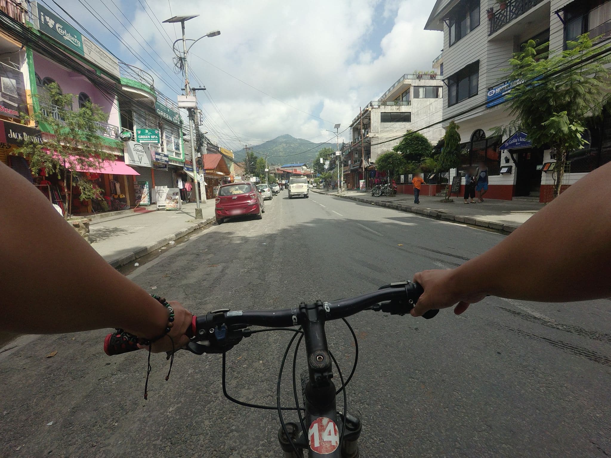 Street view near Eco Tree Hotel, Pokhara — © GOwin (CC BY-SA · Mapillary)