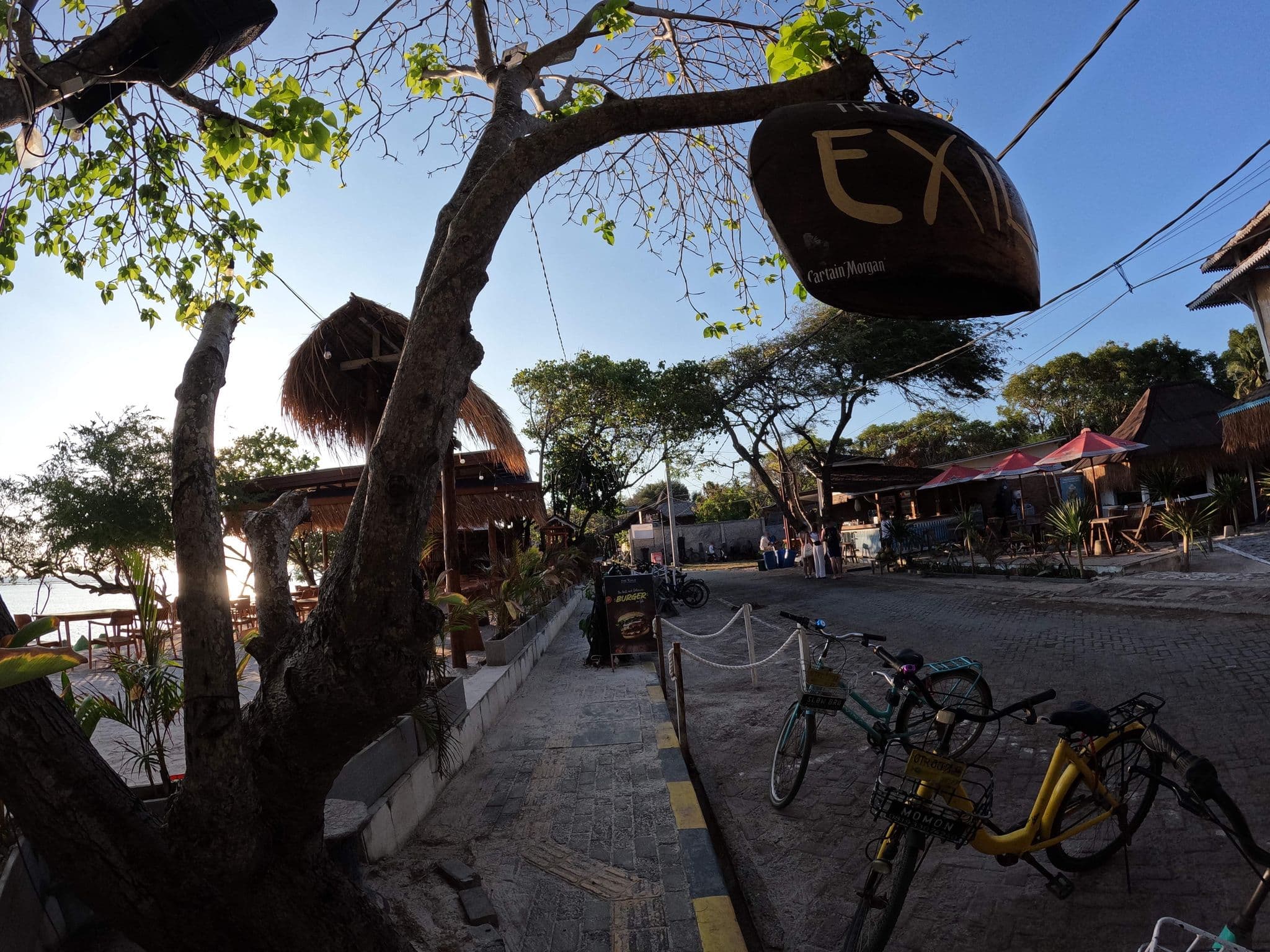 Street view near The Exile, Gili Trawangan