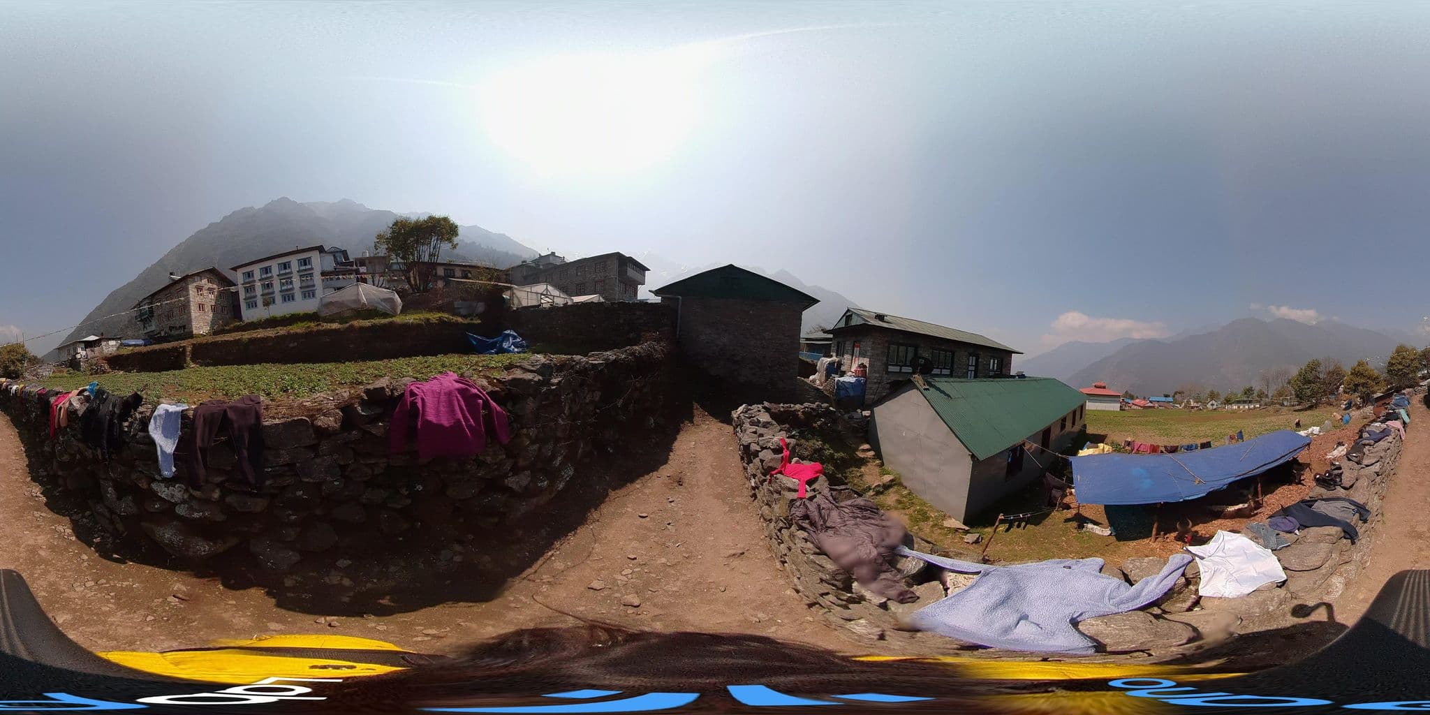 Street view near Dreamland Lodge, Namche Bazaar — © gallimaps (CC BY-SA · Mapillary)