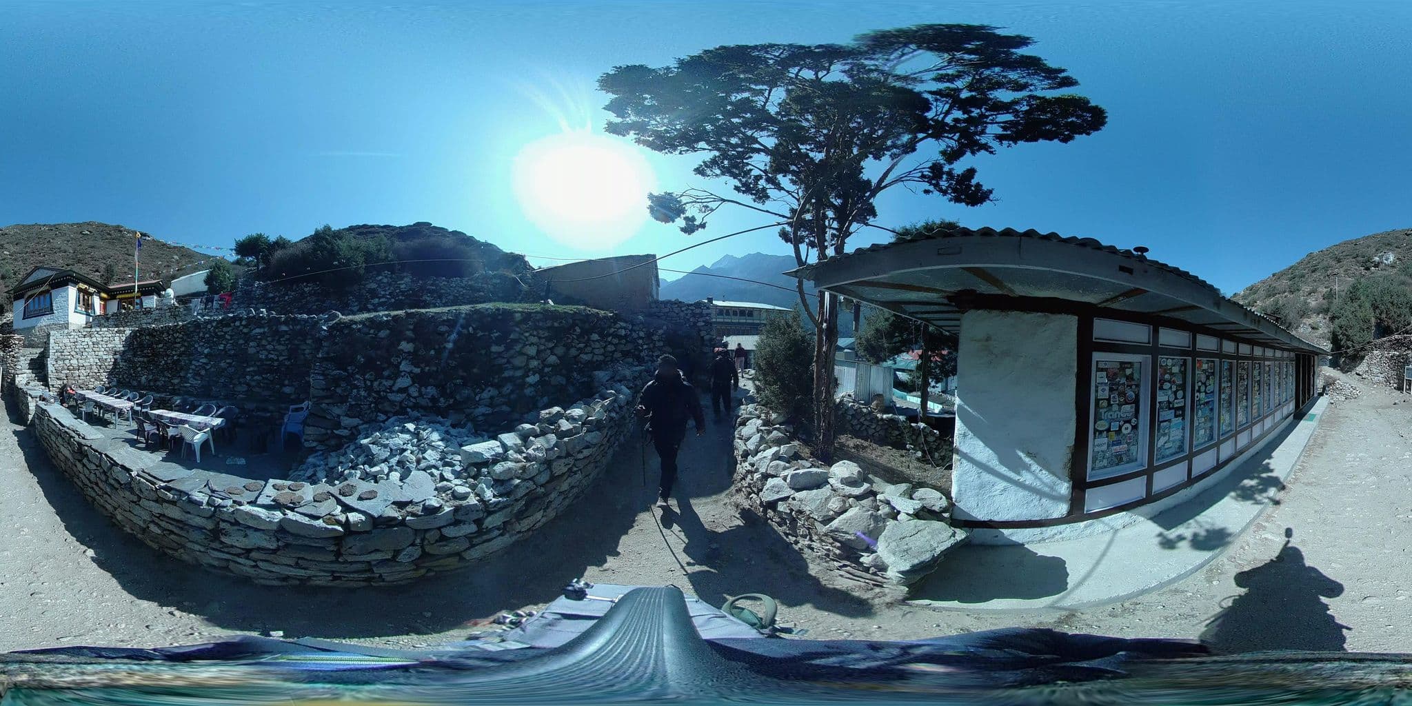 Street view near Himalayan Lodge, Namche Bazaar — © gallimaps (CC BY-SA · Mapillary)