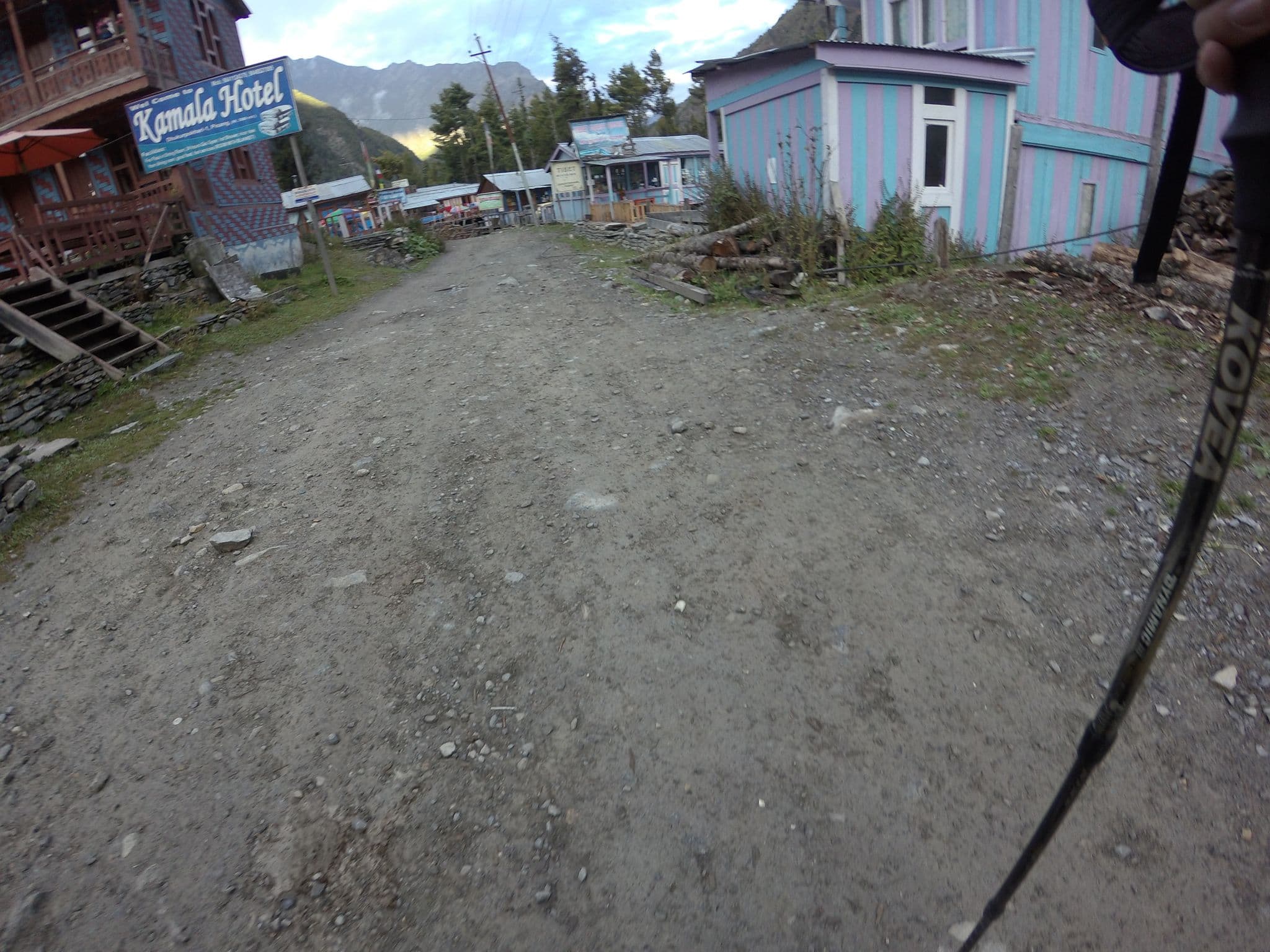 Street view near Gangapurna Hotel & Organic Cafe, Pokhara — © gthapa (CC BY-SA · Mapillary)
