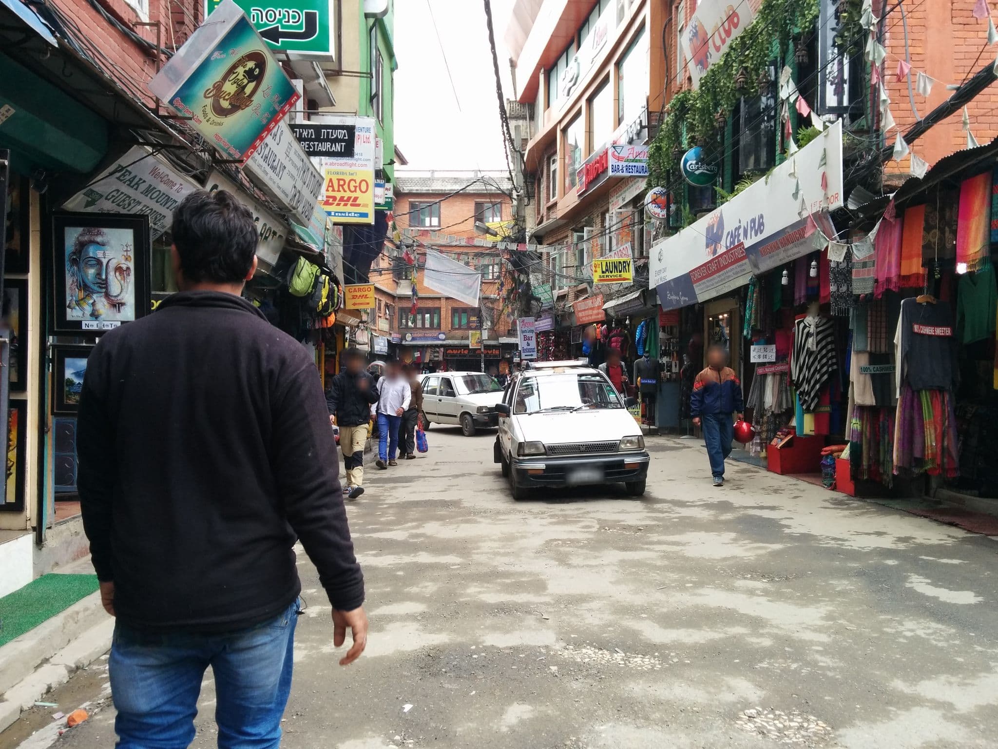 Street view near Hotel Garuda, Kathmandu — © sashazykov (CC BY-SA · Mapillary)
