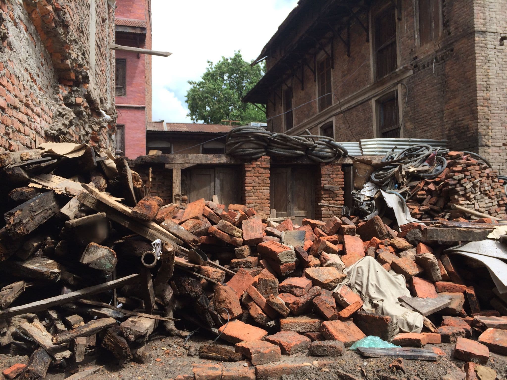 Street view near World Heritage Hotel & Apartment (Dwarika's Chhen), Kathmandu — © akimasa (CC BY-SA · Mapillary)