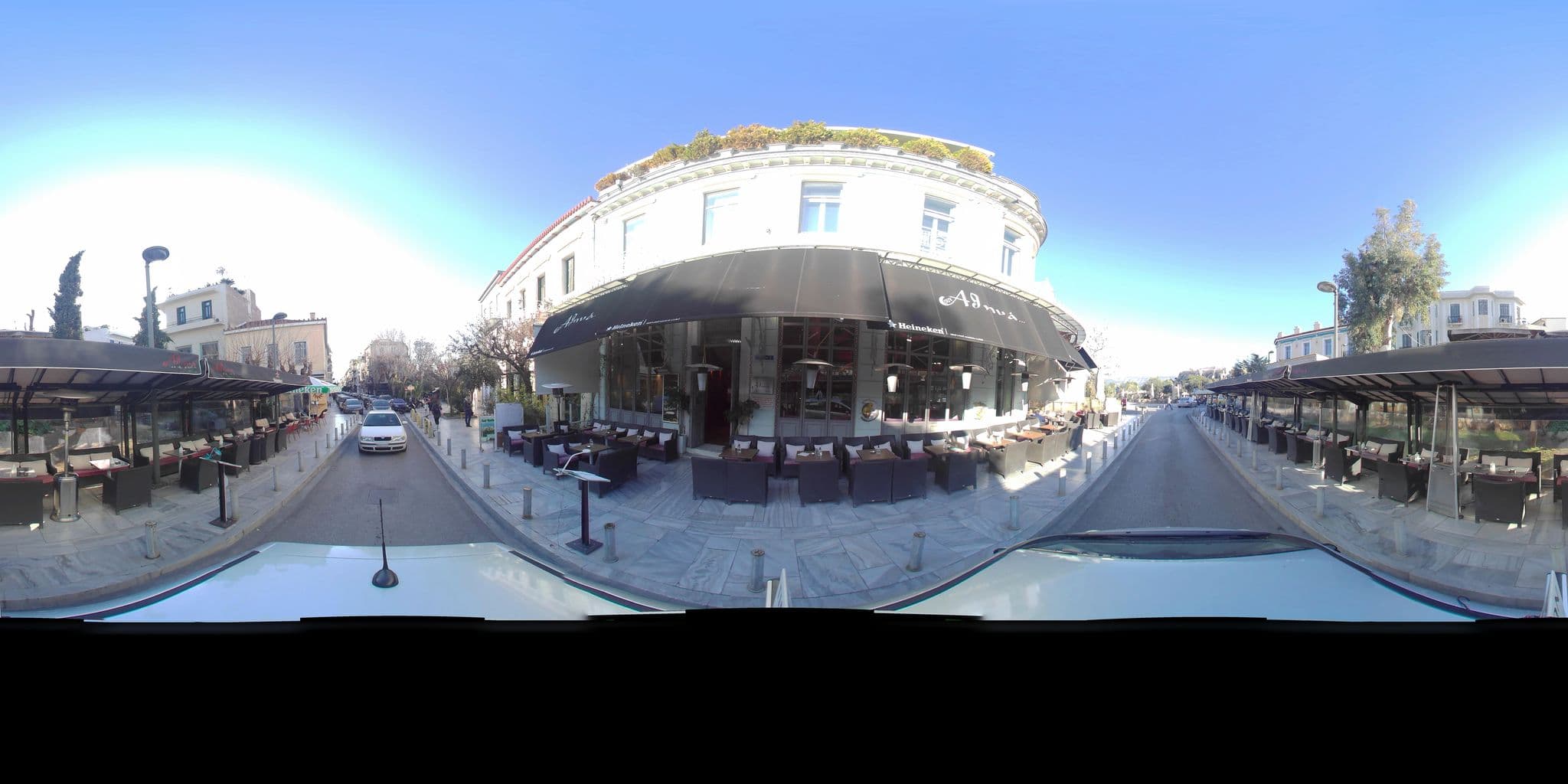 Street view near Phidias Hotel Athens, Athens — © zaf3kala (CC BY-SA · Mapillary)