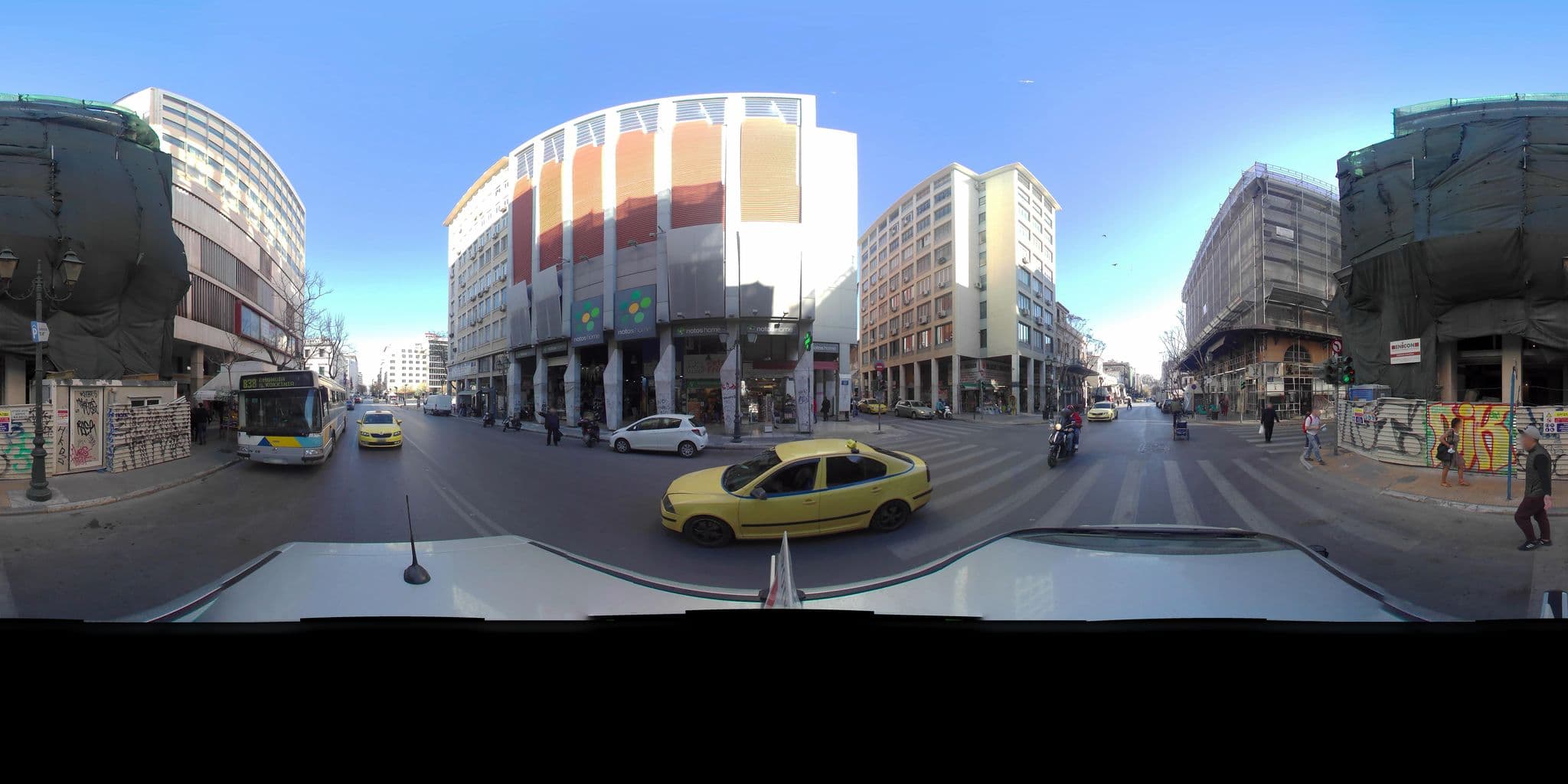 Street view near Fresh Hotel Athens, Athens — © zaf3kala (CC BY-SA · Mapillary)