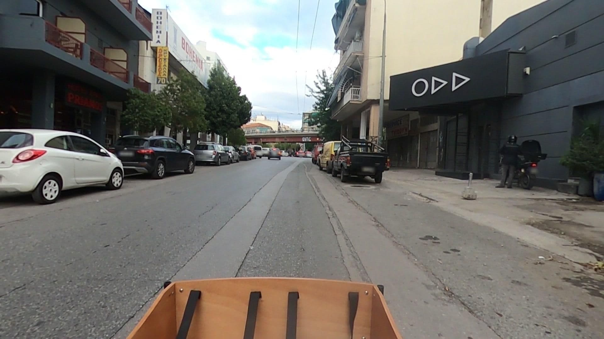 Street view near Priamos Hotel Erato, Athens — © efikour (CC BY-SA · Mapillary)