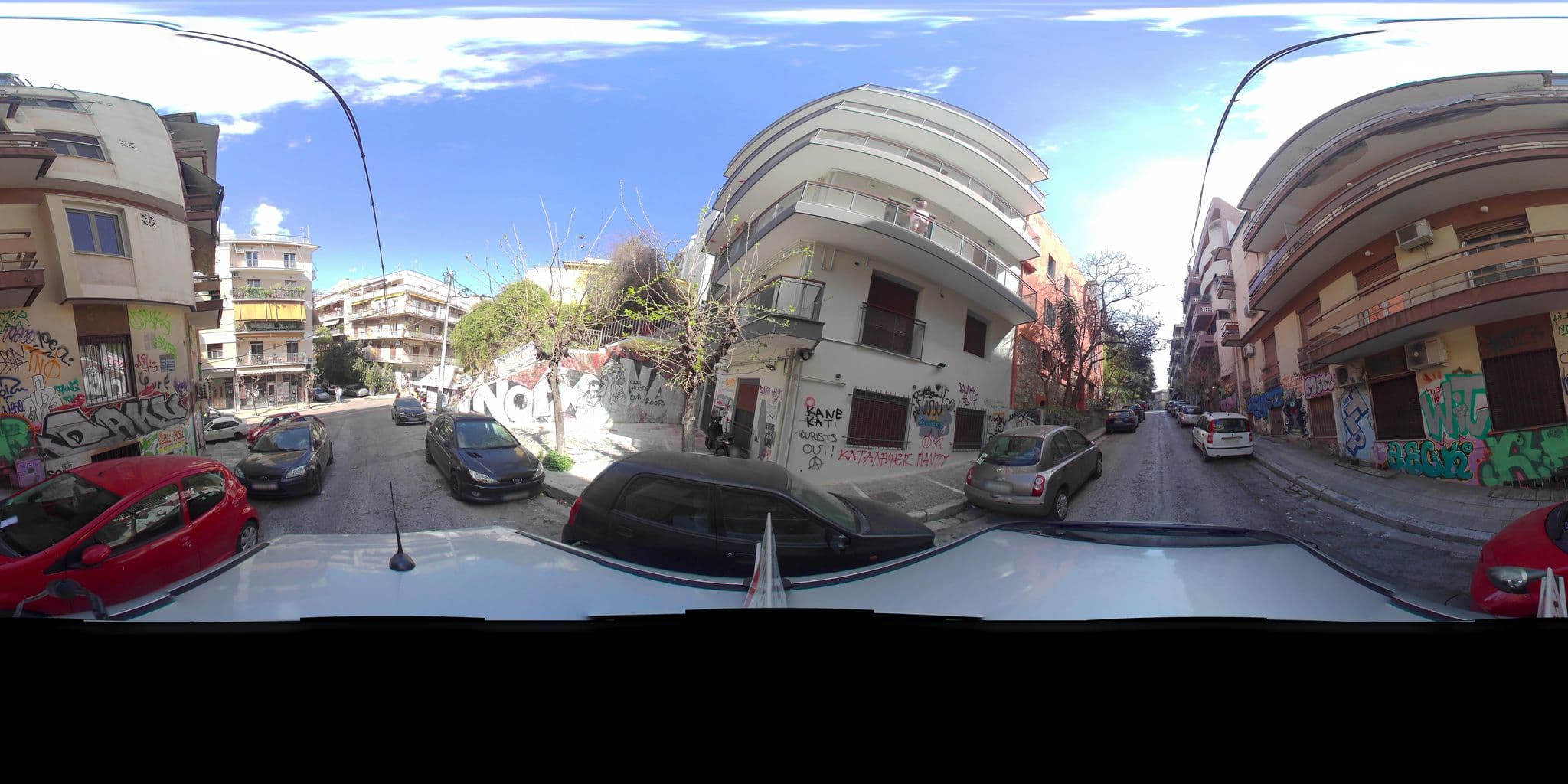 Street view near Hotel Orion & Dryades, Athens — © zaf3kala (CC BY-SA · Mapillary)