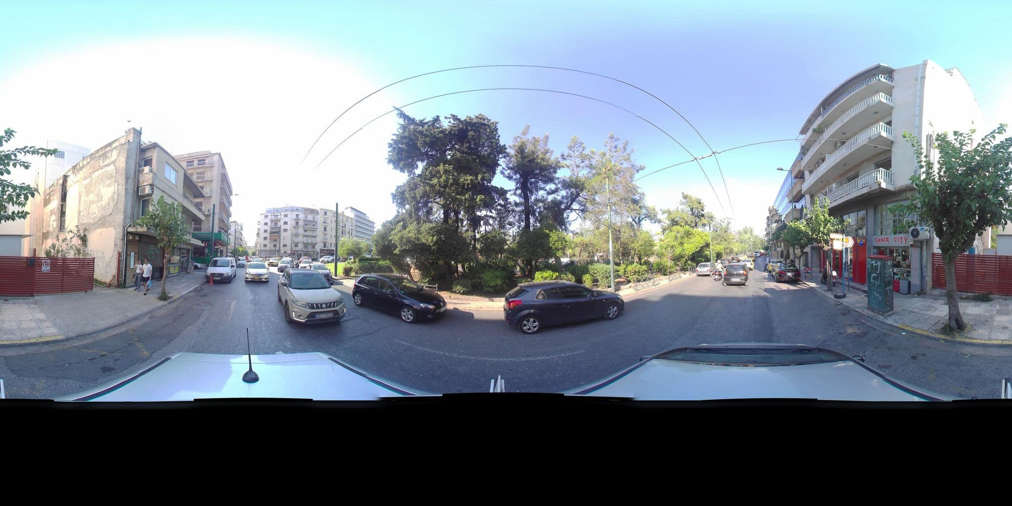 Street view near Royal Olympic Hotel, Athens — © zaf3kala (CC BY-SA · Mapillary)