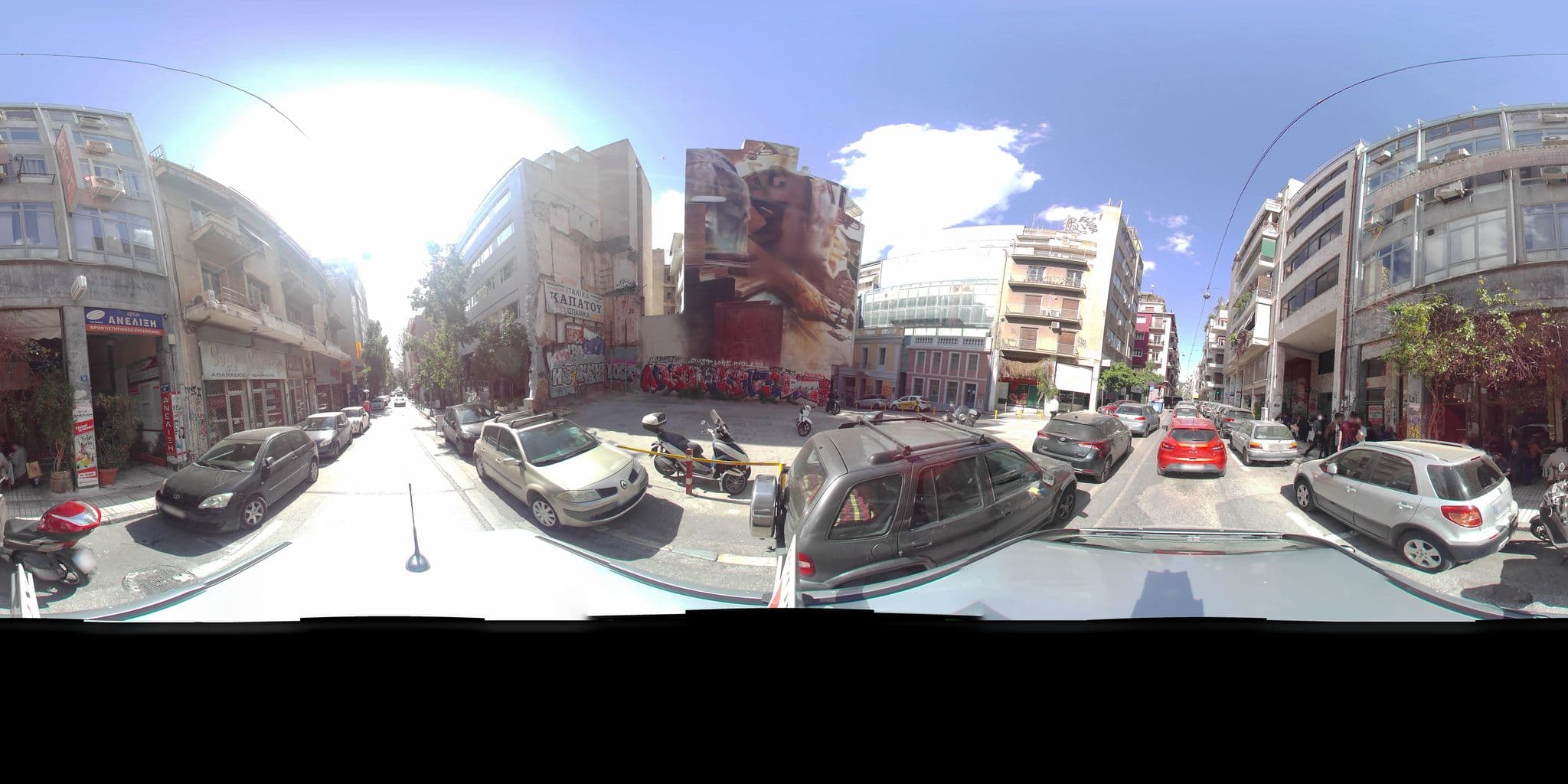 Street view near COLORS Hotel Athens, Athens — © zaf3kala (CC BY-SA · Mapillary)