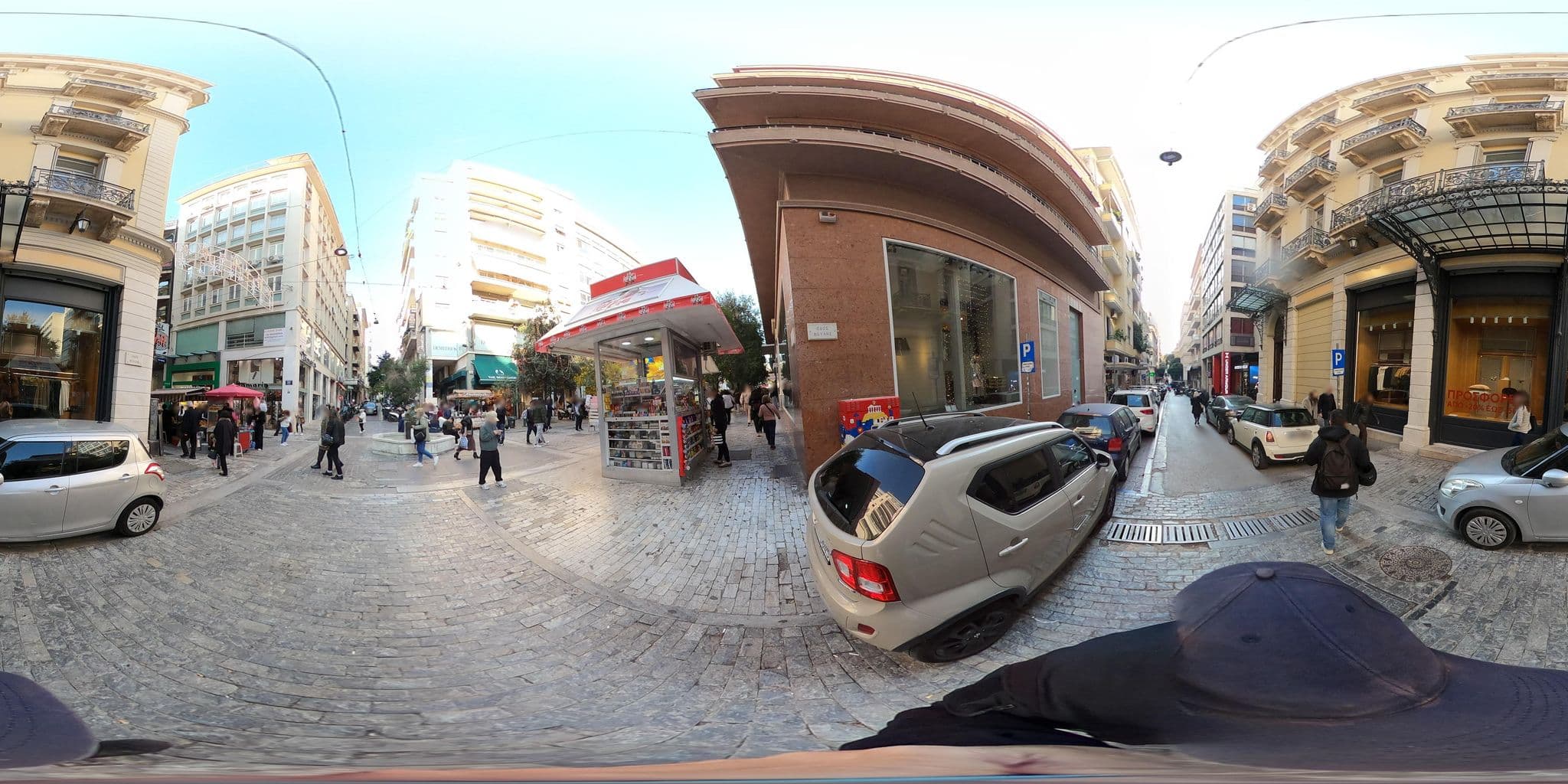 Street view near Nur Aparthotel Athens, Athens — © costasl (CC BY-SA · Mapillary)