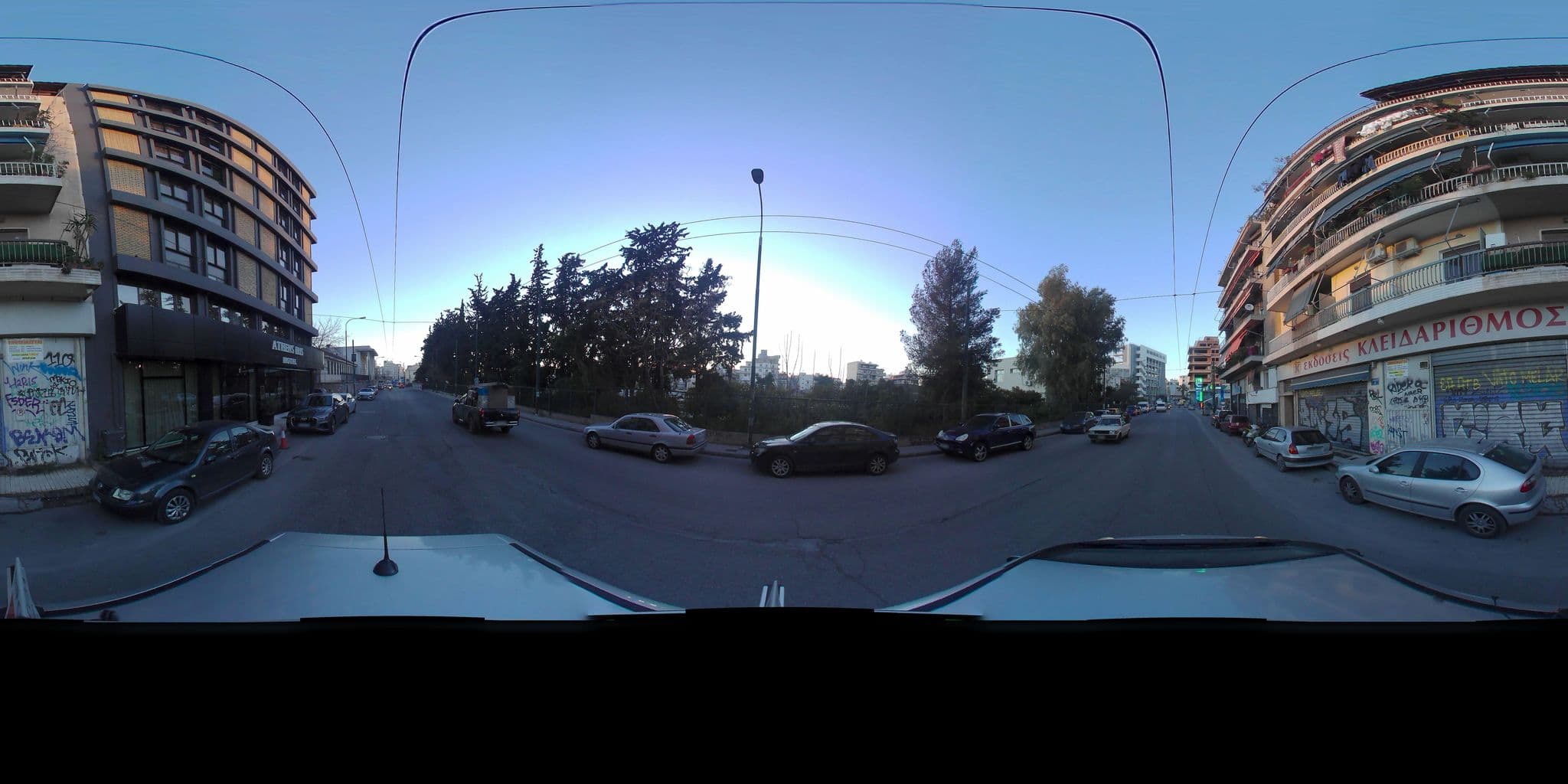 Street view near Athens Iris Hotel, Athens — © zaf3kala (CC BY-SA · Mapillary)