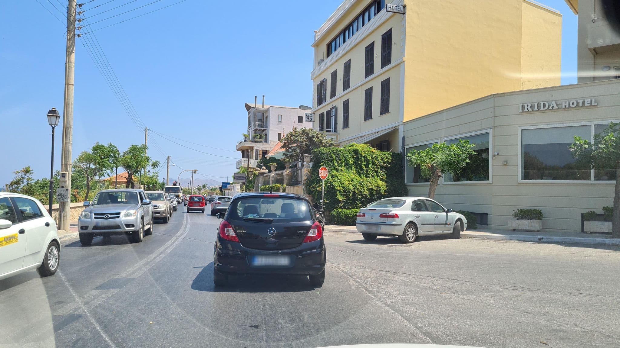 Street view near Hotel Irida, Chaniá — © dsmm (CC BY-SA · Mapillary)
