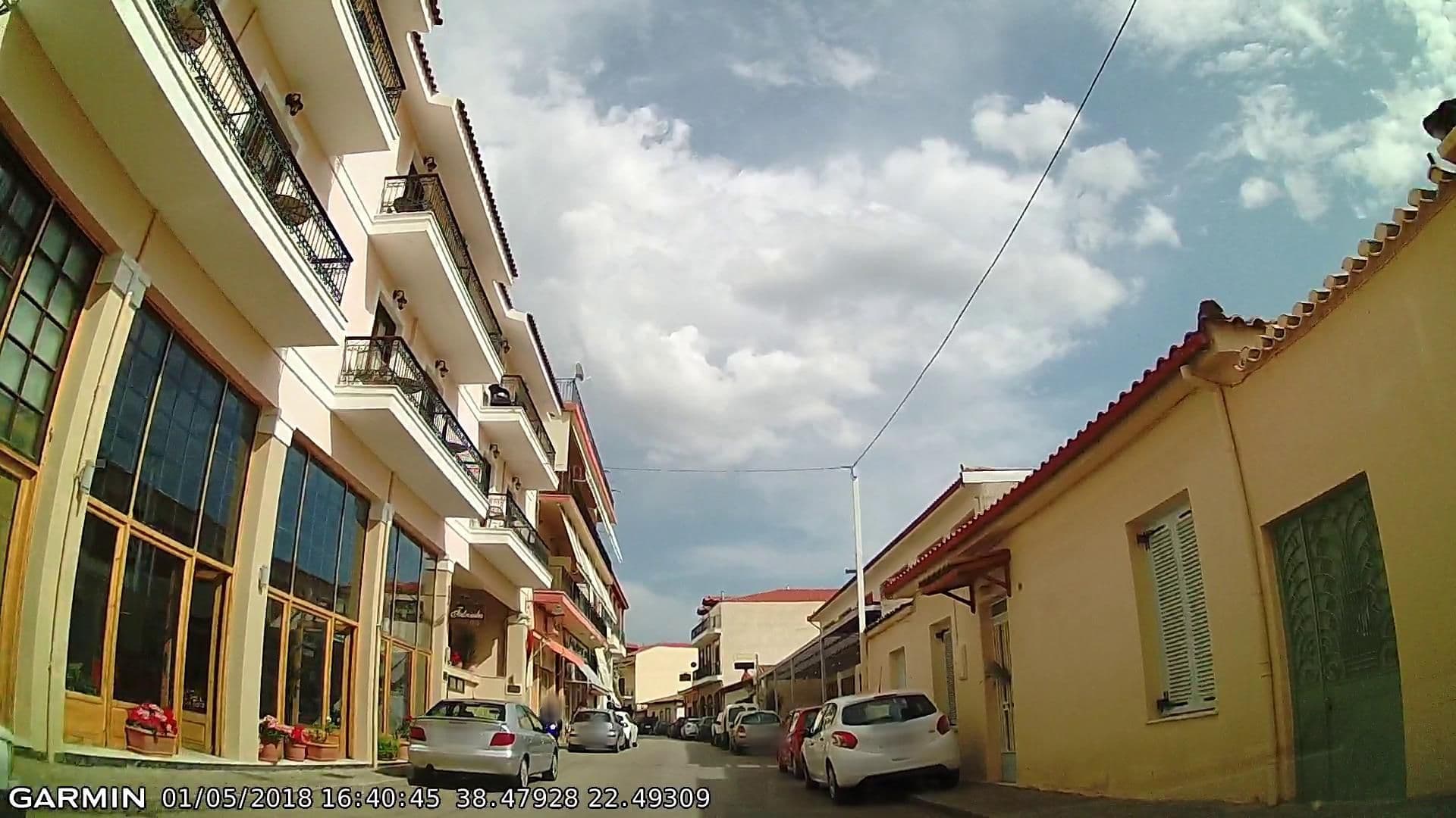 Street view near Fedriades Delphi Hotel - Φαιδριάδες, Delphi — © pppetros (CC BY-SA · Mapillary)