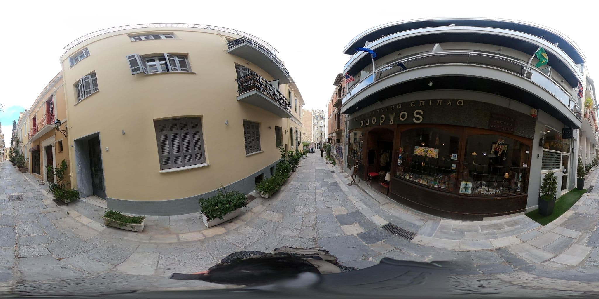 Street view near Hotel Adonis Athens, Athens — © sokoukou (CC BY-SA · Mapillary)