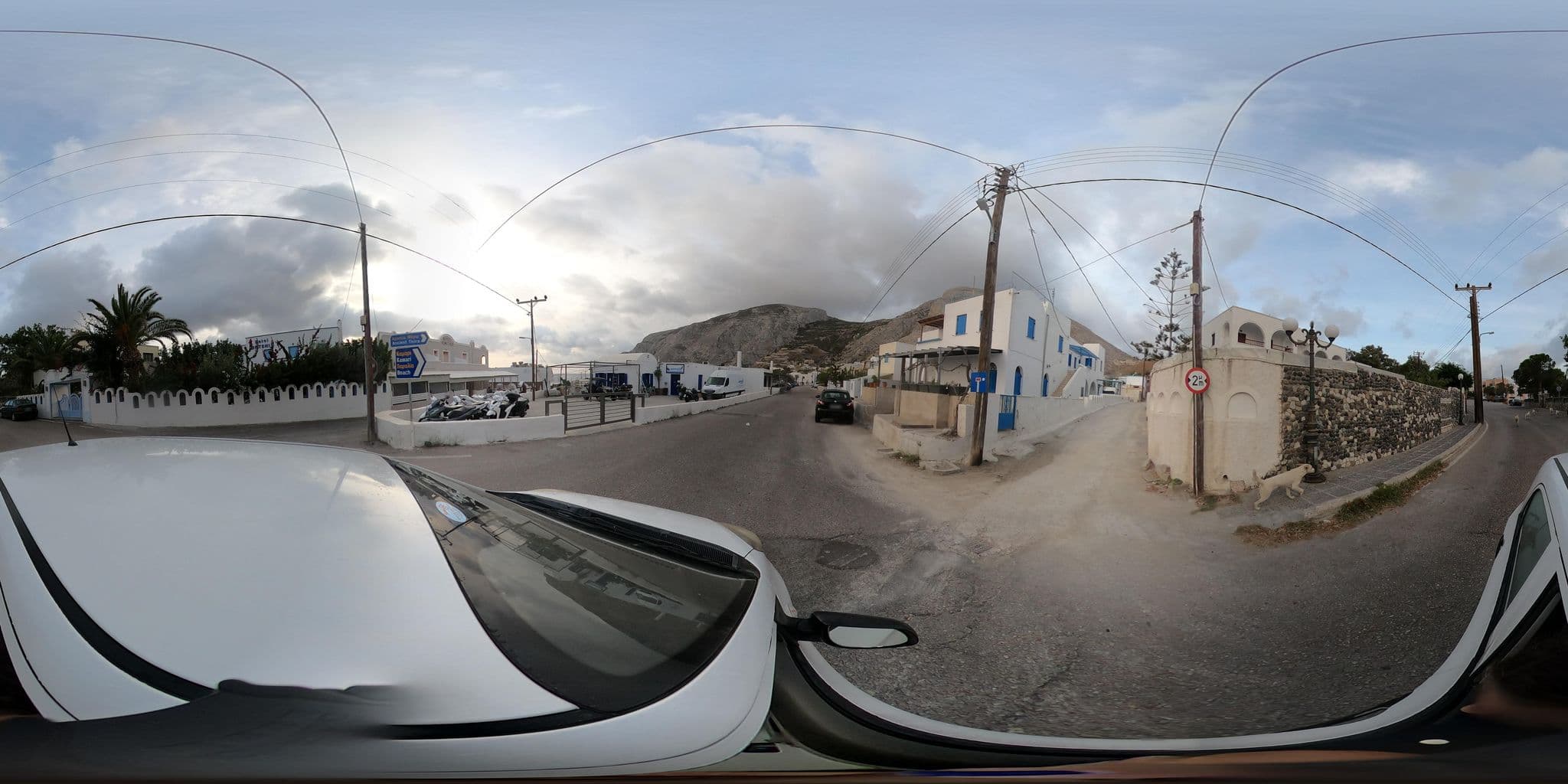 Street view near Hotel Zephyros Santorini, Emporeío — © efikour (CC BY-SA · Mapillary)