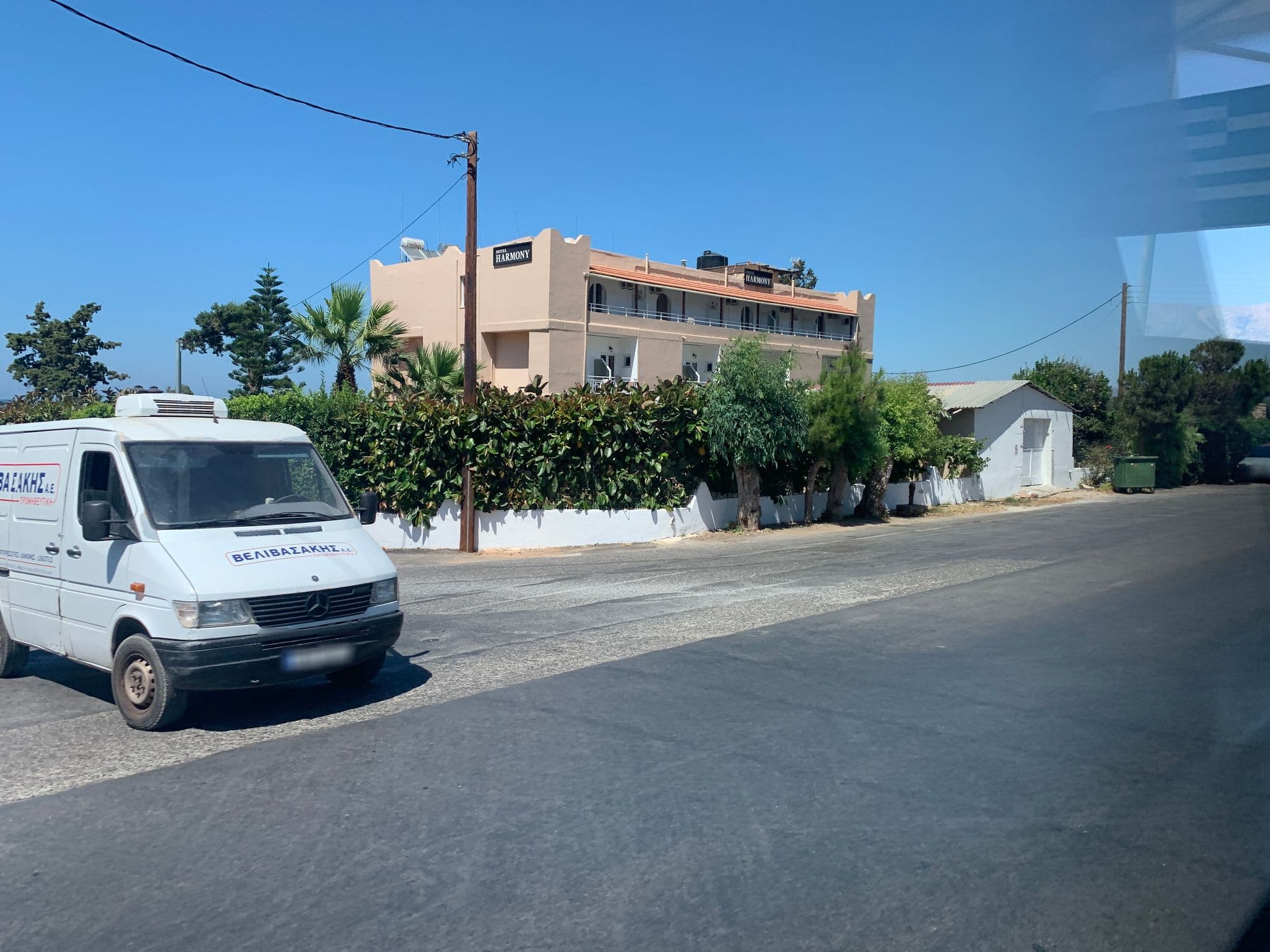 Street view near HARMONY HOTEL, Mália — © chicc0 (CC BY-SA · Mapillary)