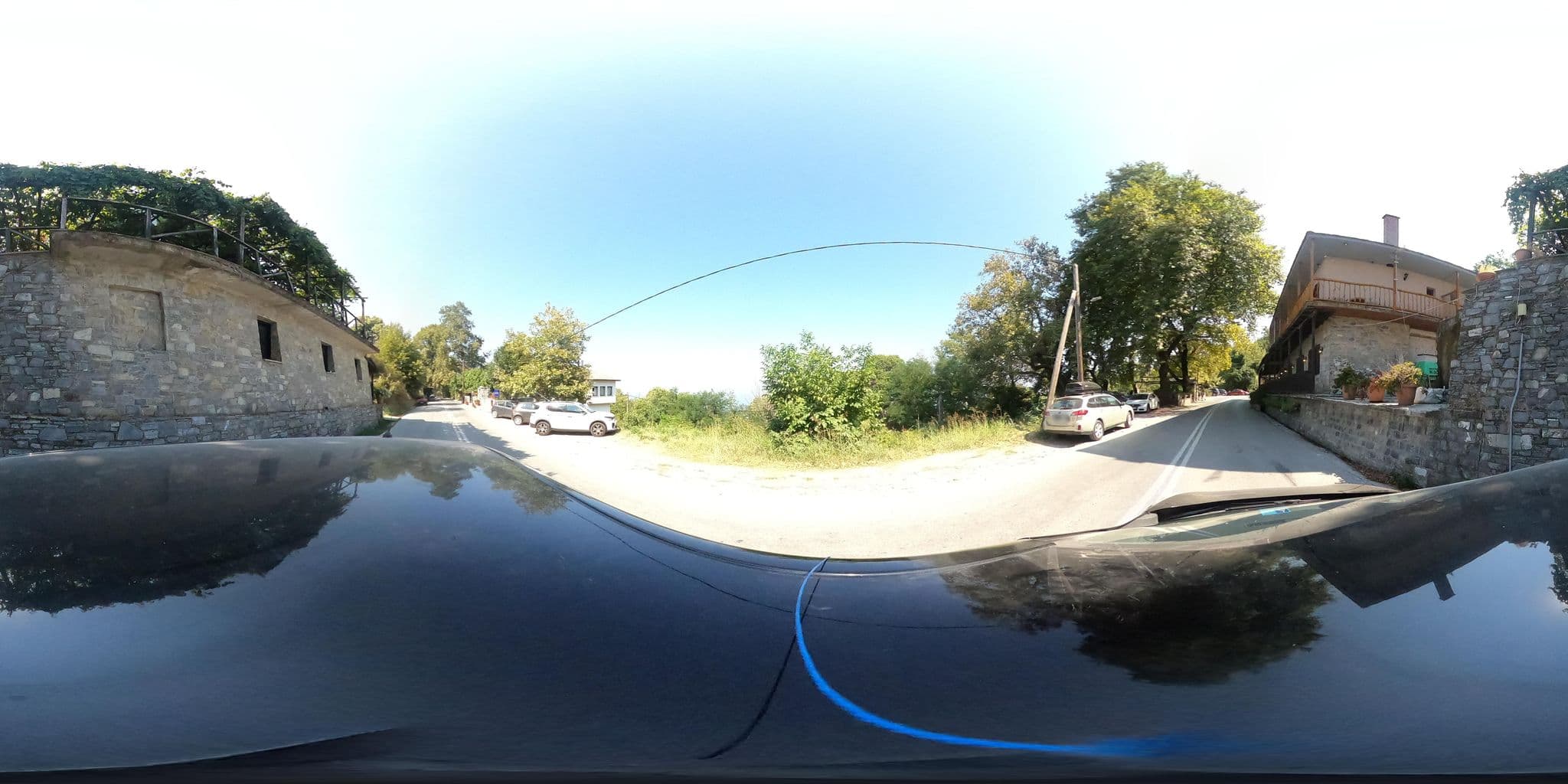 Street view near Paradisos Hotel, Mouresi — © geraki (CC BY-SA · Mapillary)