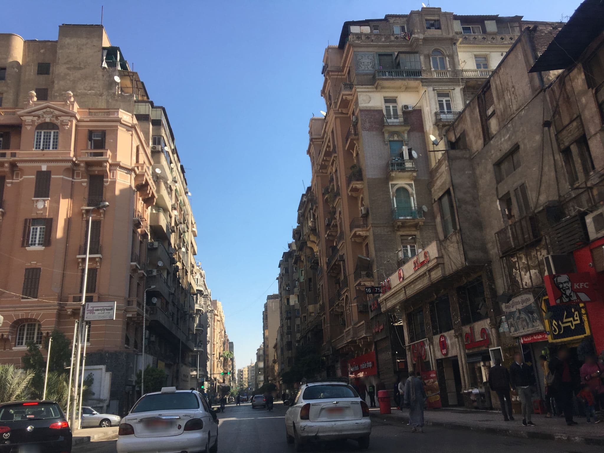 Street view near The Australian Hostel Cairo, Būlāq Abū al ‘Ilā — © myoussef87 (CC BY-SA · Mapillary)