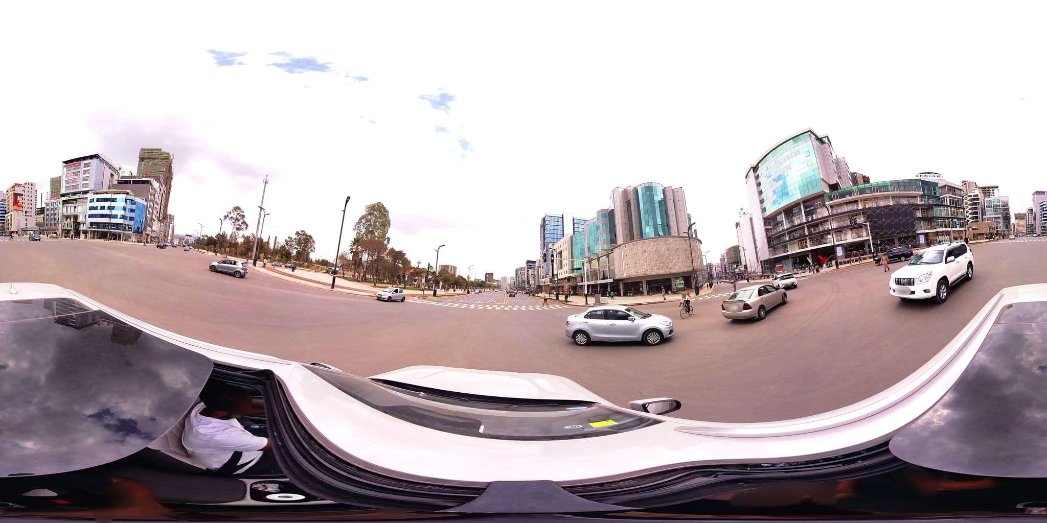Street view near Azzeman Hotel | Atlas | አዜማን ሆቴል | አትላስ |, Addis Ababa — © DanTsg (CC BY-SA · Mapillary)