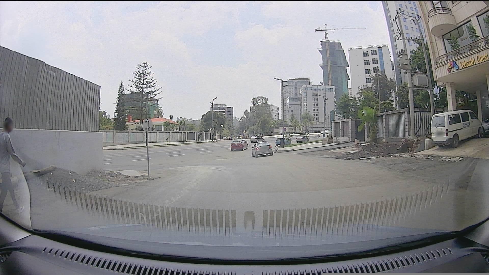 Street view near Yebsabi Guest House, Addis Ababa — © amtxi (CC BY-SA · Mapillary)