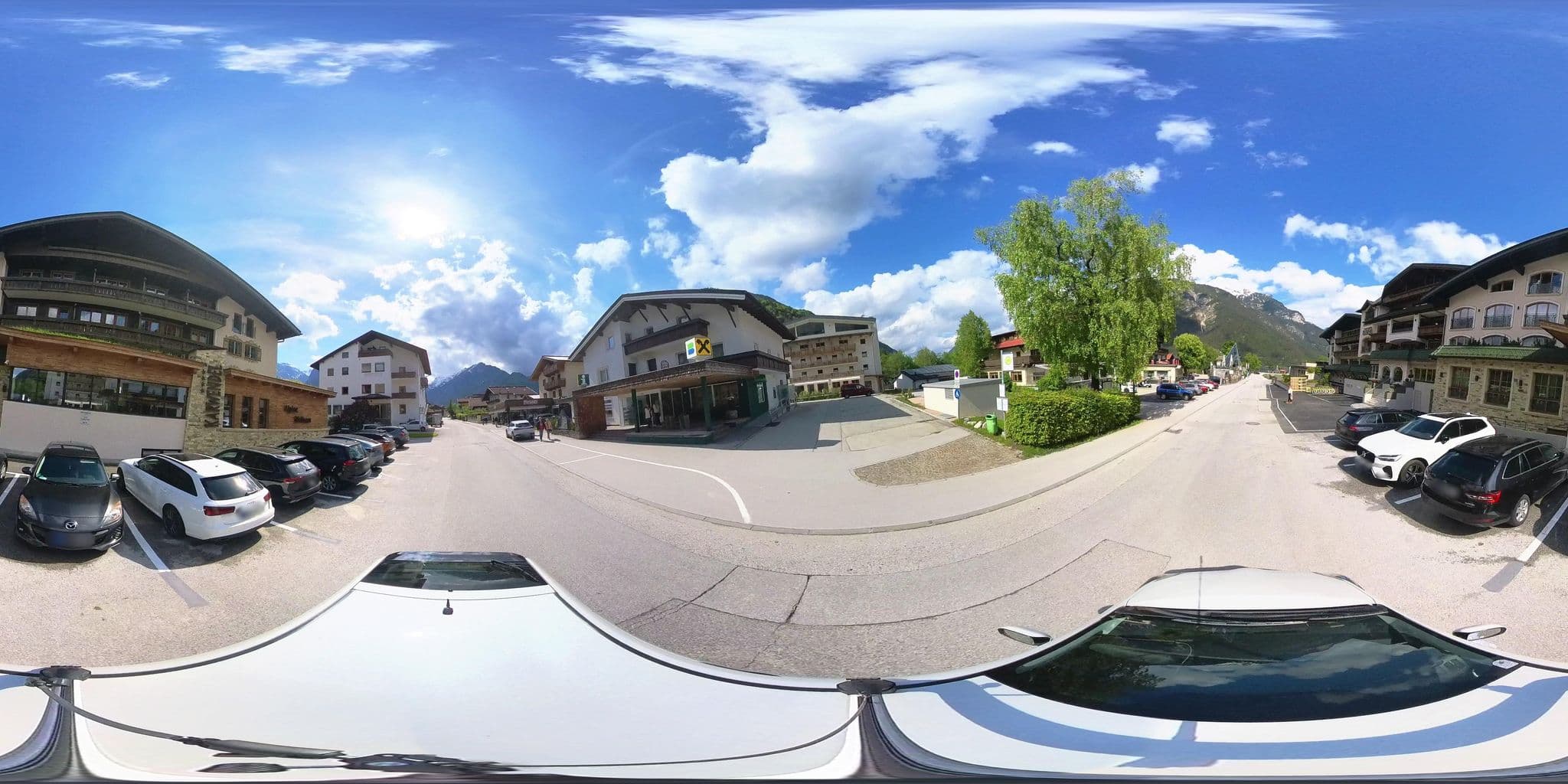 Street view near Hotel Karwendel, Maurach