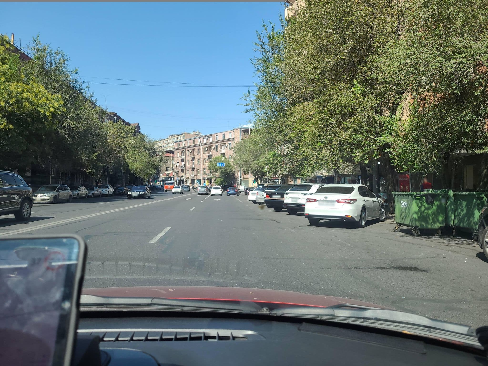 Street view near hostel, Yerevan — © noktoborus (CC BY-SA · Mapillary)