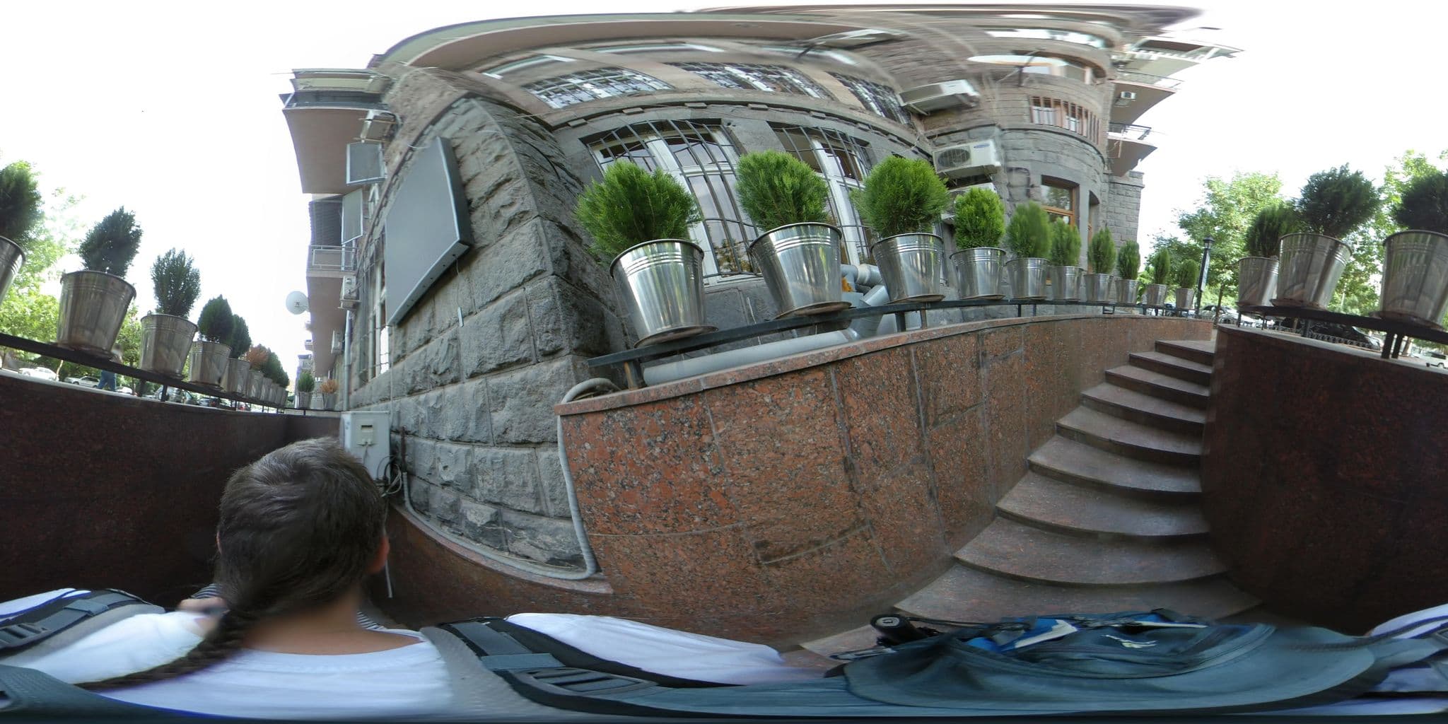 Street view near Pariss Library Hostel, Yerevan — © vlivyur (CC BY-SA · Mapillary)