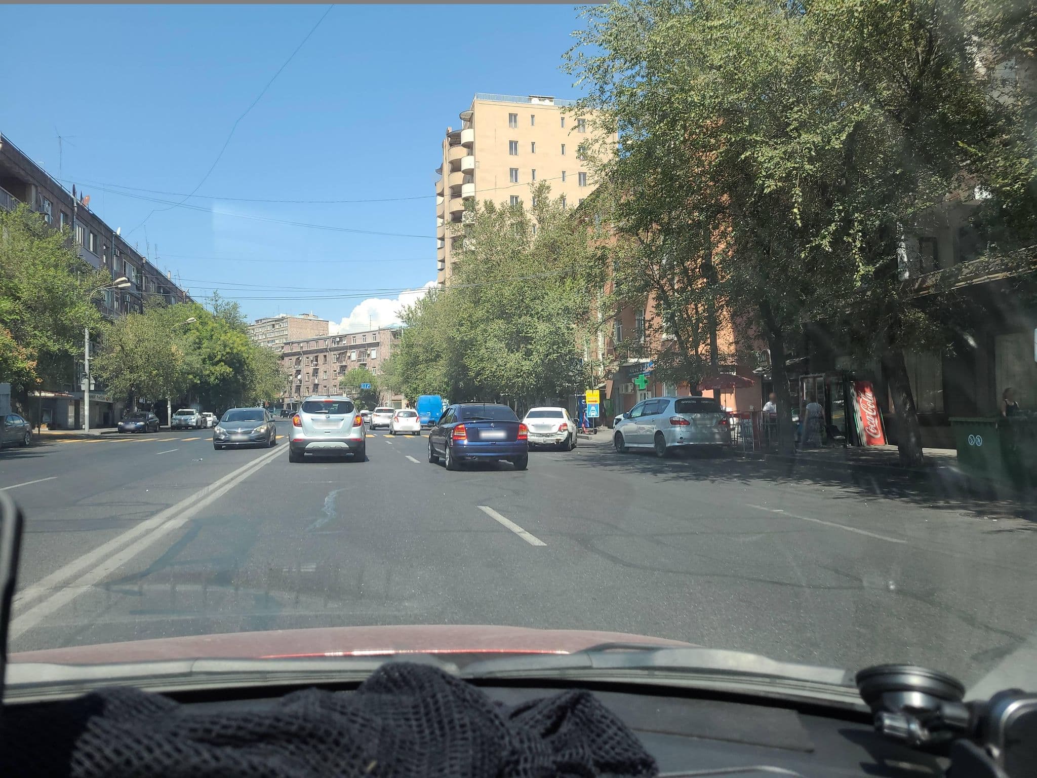 Street view near Azad hostel, Yerevan — © noktoborus (CC BY-SA · Mapillary)