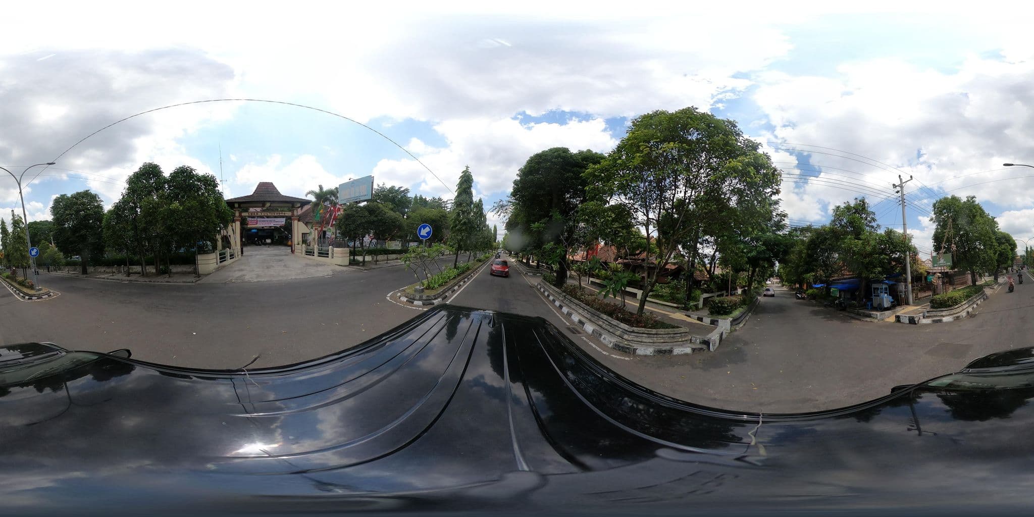 Street view near Monginsidi Guest House, Yogyakarta