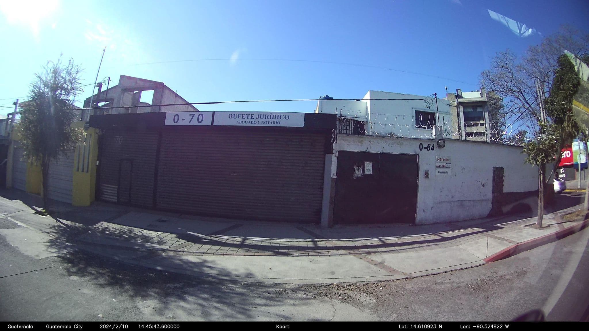 Street view near Hotel Casa 080, Guatemala City — © kaart_2 (CC BY-SA · Mapillary)