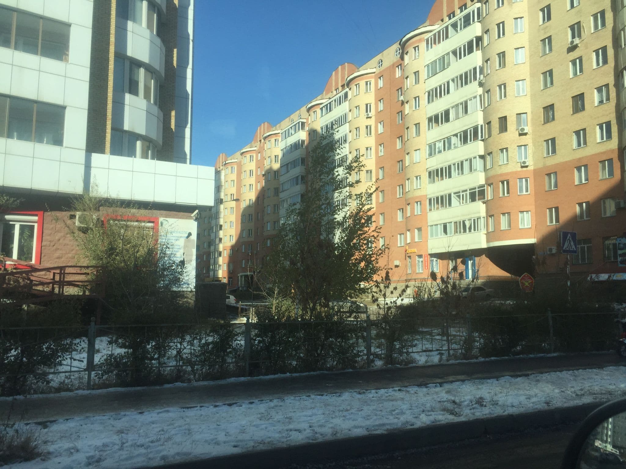 Street view near Hostel "Yutniy", Astana — © nurzhan (CC BY-SA · Mapillary)